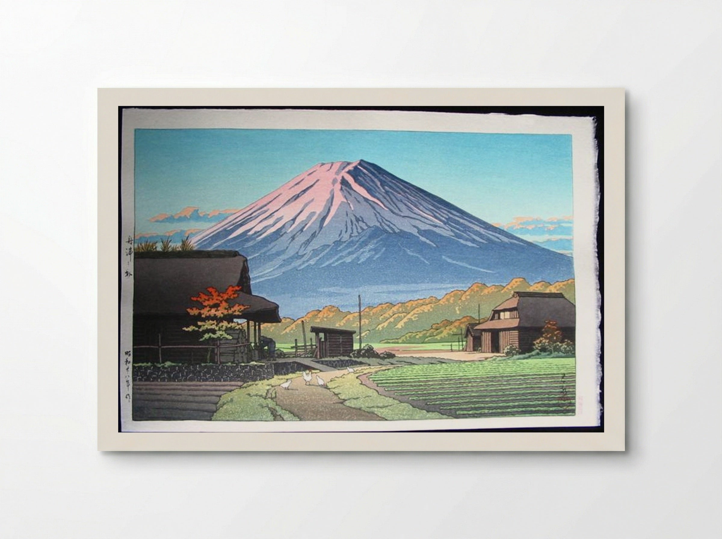 Autumn at Funatsu, Near Lake Kawaguchi - Hasui Kawase - Poster