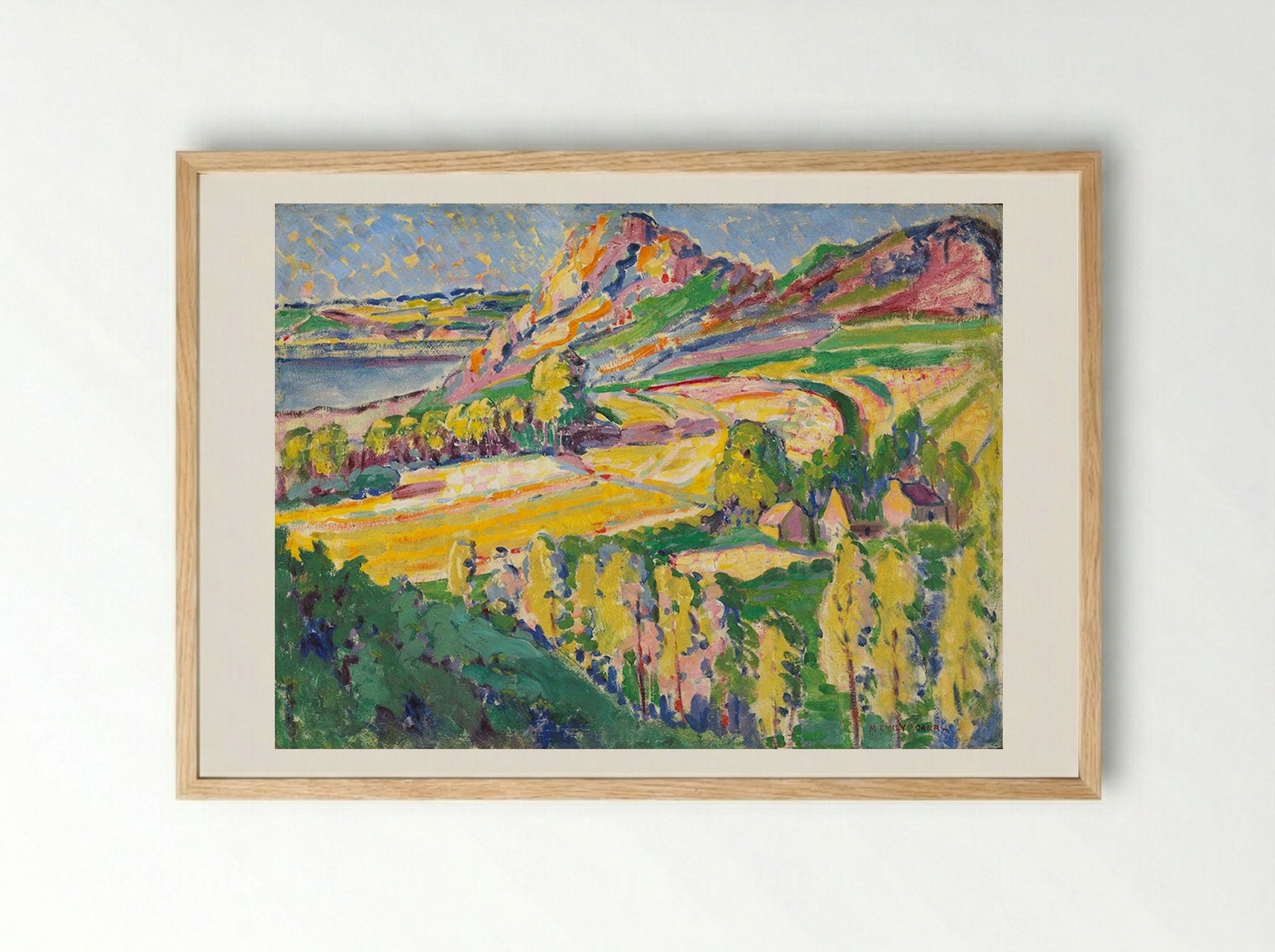 Autumn in France - Emily Carr - Framed Print Wood