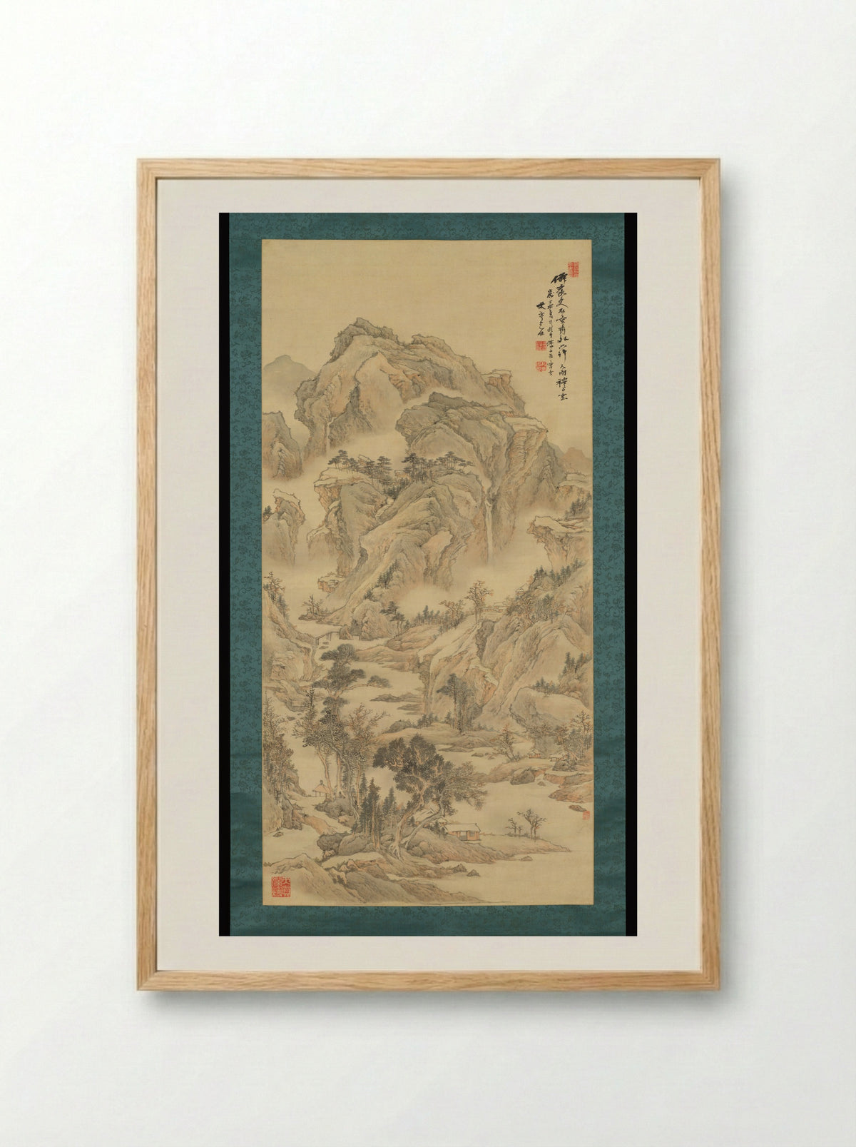 Autumn in Myriad Valleys - Kodama Katei - Framed Print Wood