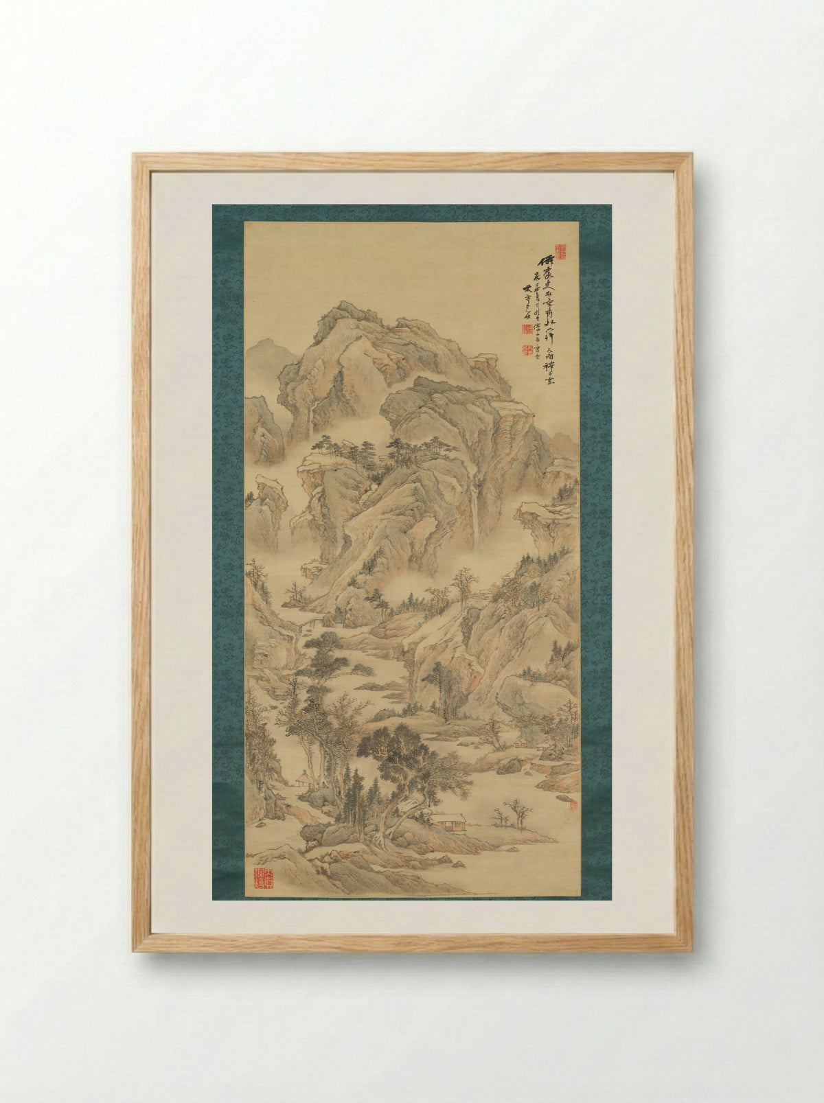 Autumn in Myriad Valleys - Kodama Katei - Framed Print Wood