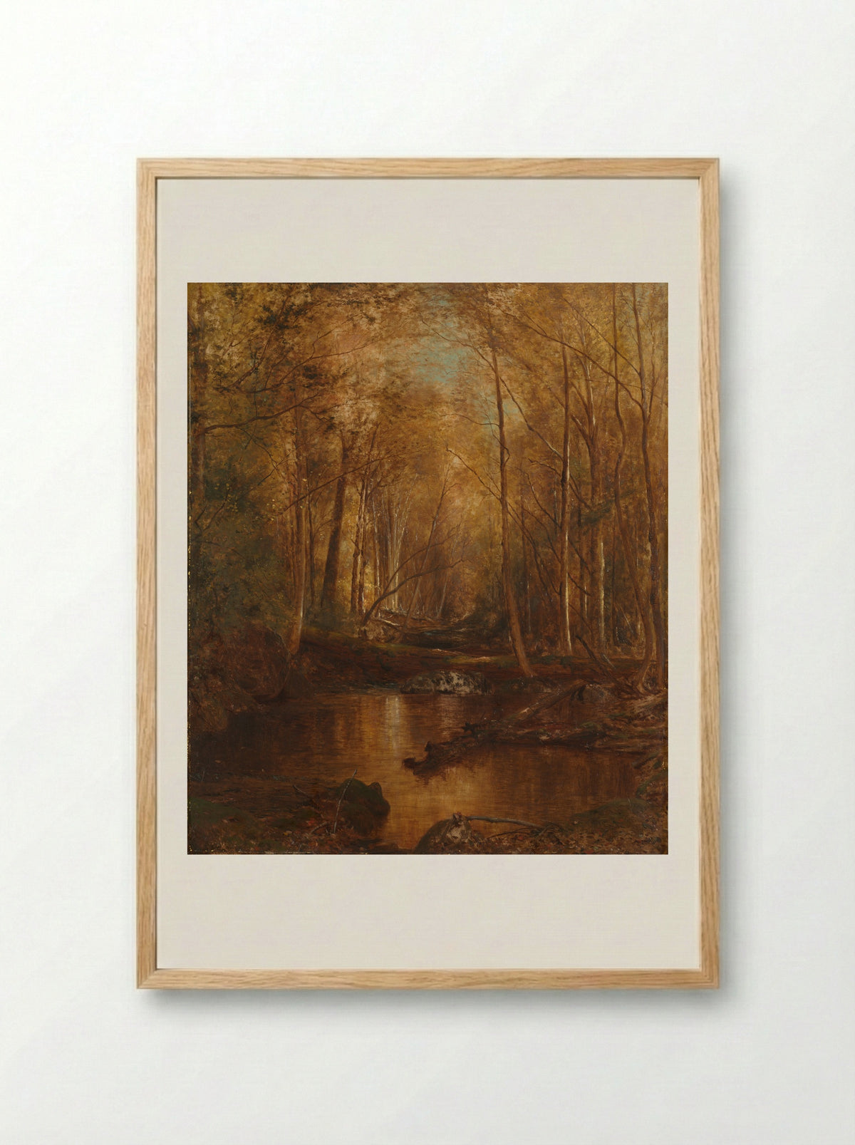 Autumn in the Catskills - Jervis McEntee - Framed Print Wood