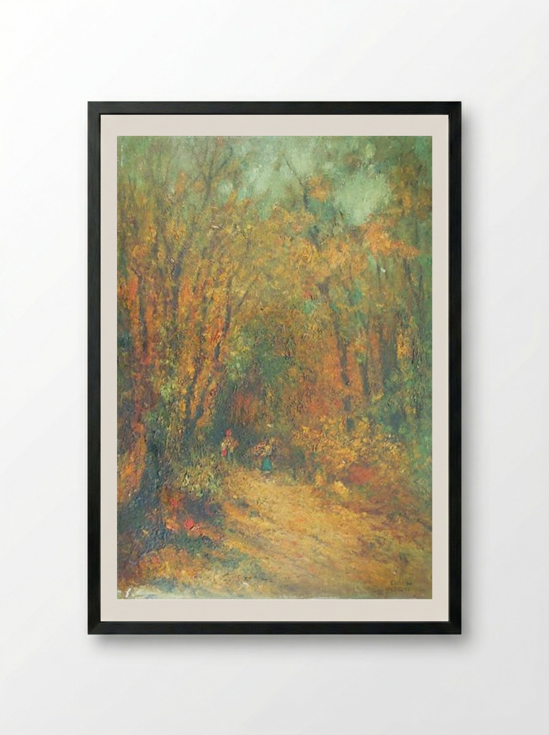 Autumn - Kimon Loghi - Framed Print Black
