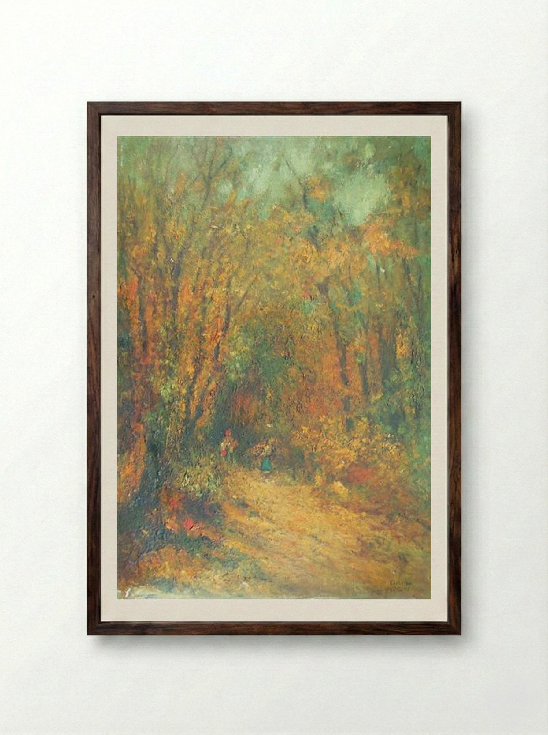 Autumn - Kimon Loghi - Framed Print Dark Wood