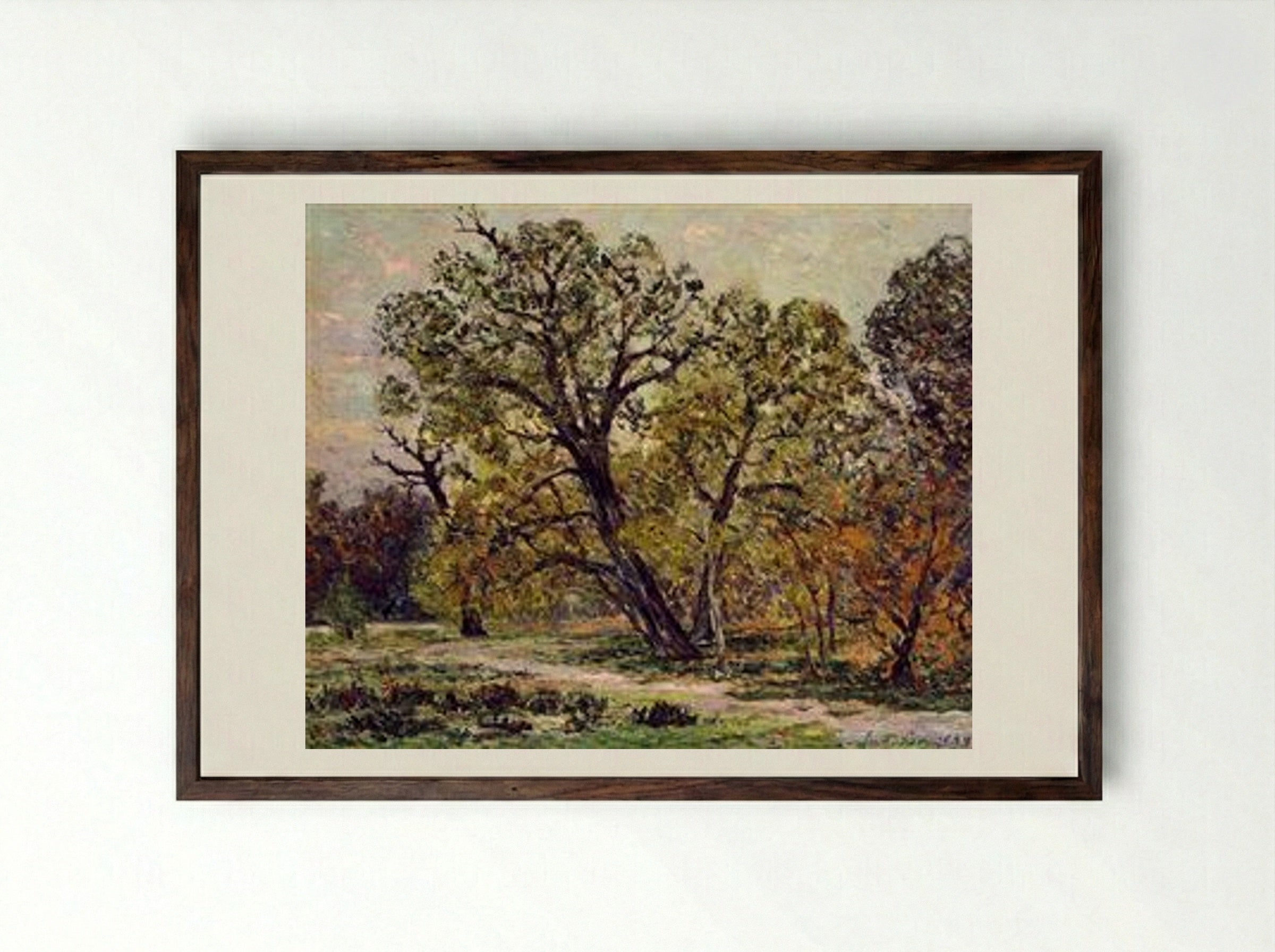 Autumn - Maxime Maufra - Framed Print Dark Wood