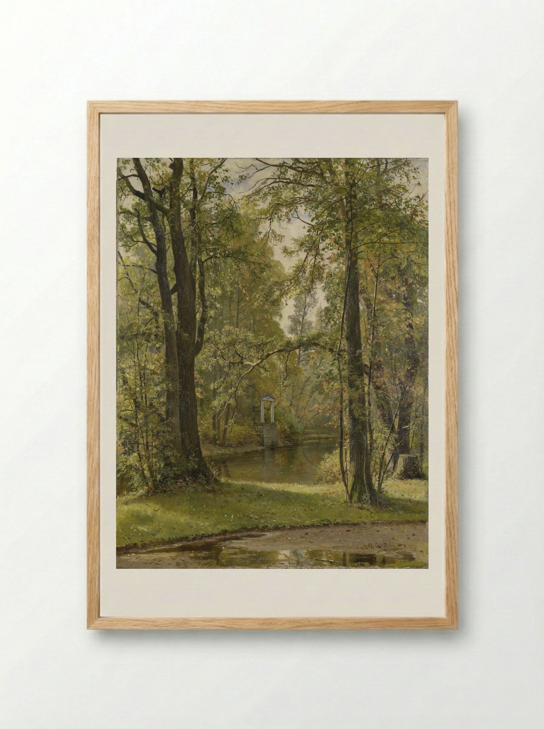 Autumn - Ivan Shishkin - Framed Print Wood