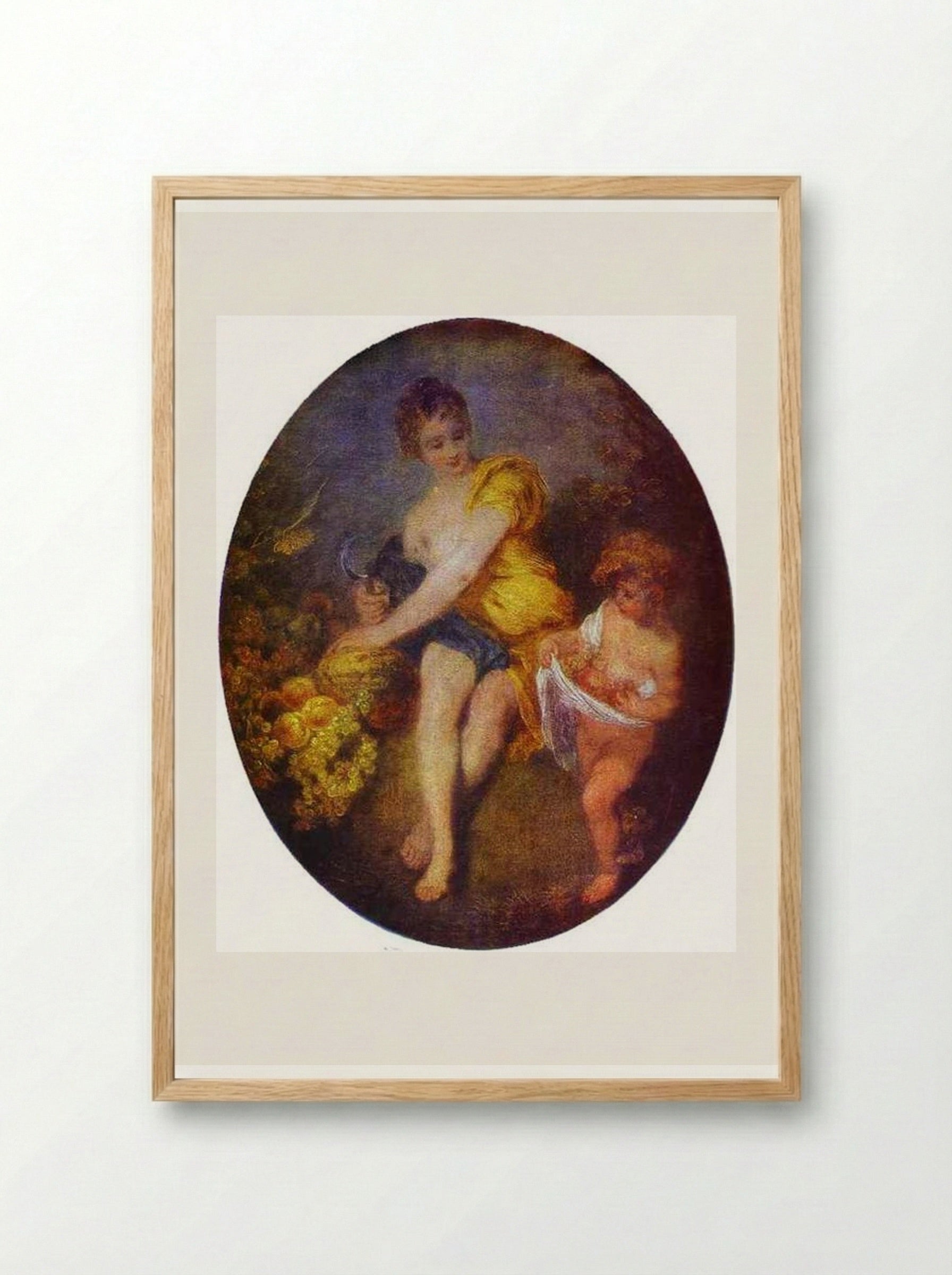 Autumn - Antoine Watteau - Framed Print Wood
