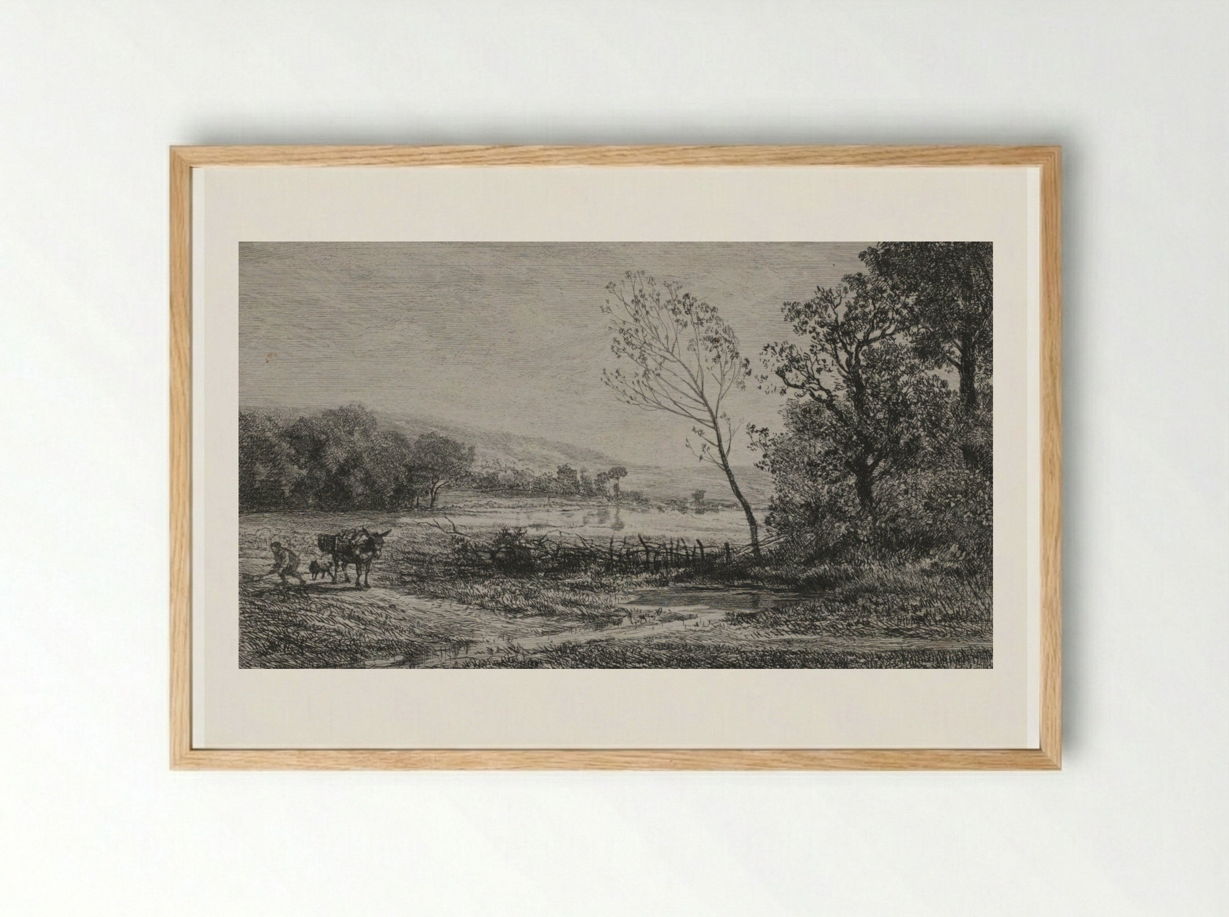 Autumn - Charles-François Daubigny - Framed Print Wood