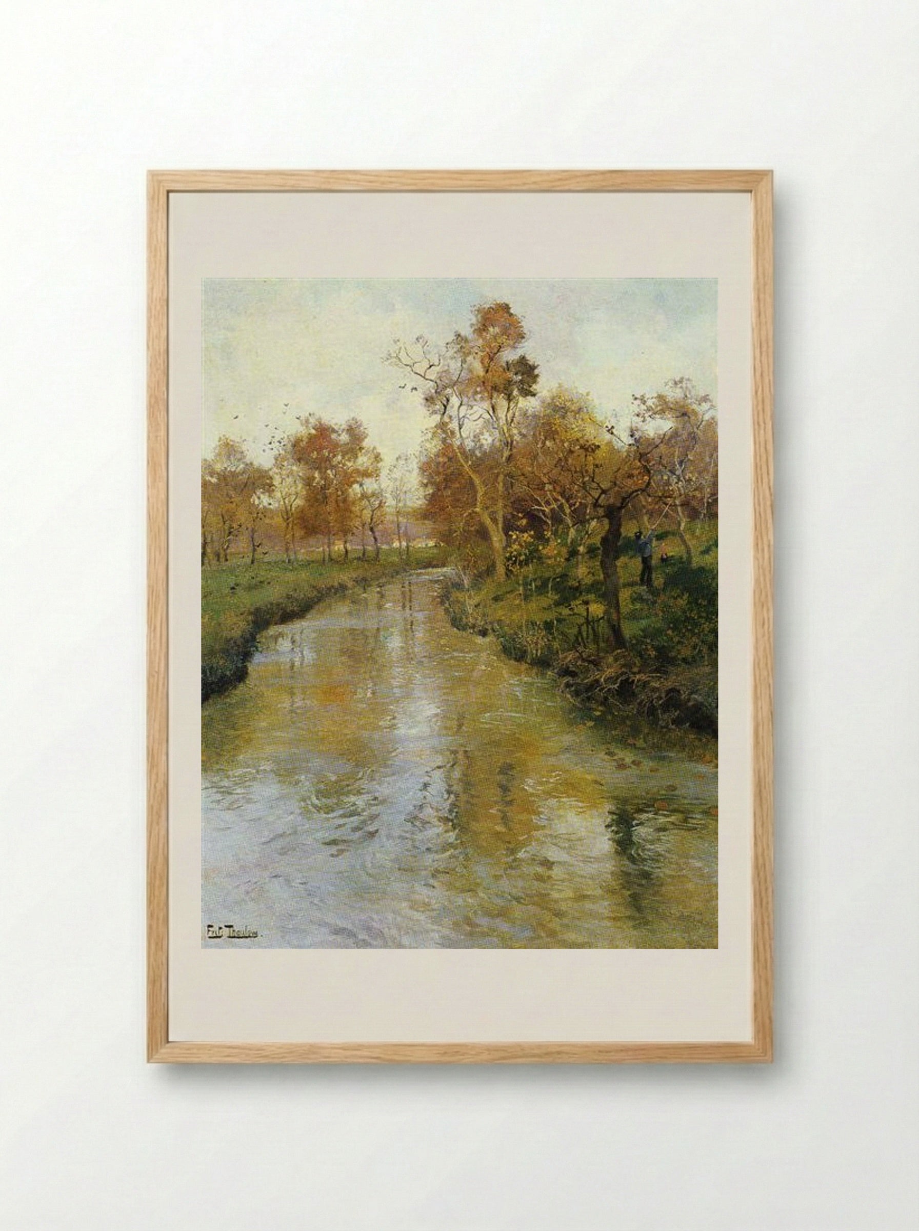 Autumn - Frits Thaulow - Framed Print Wood