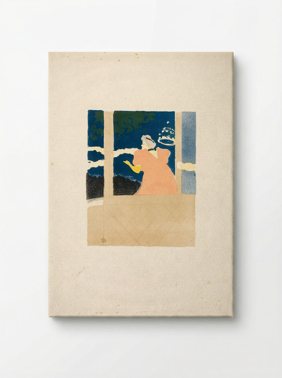 Aux Ambassadeurs - Chanteuse au café-concert - Henri de Toulouse-Lautrec - Canvas