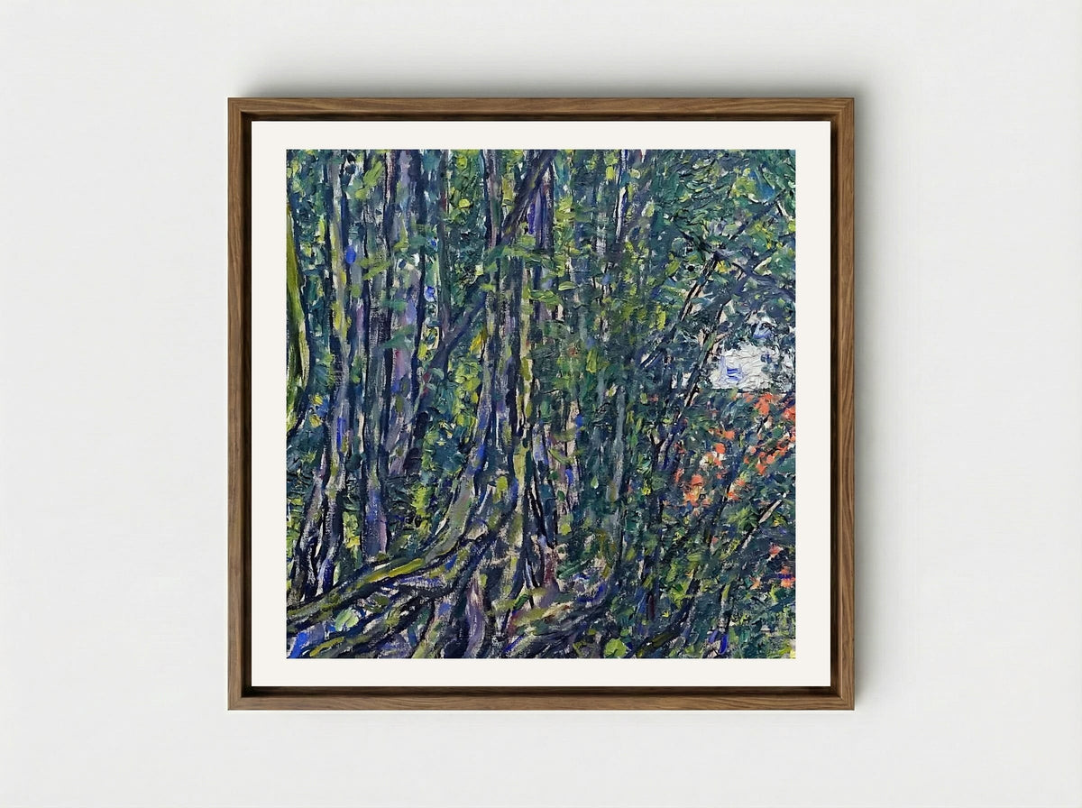 Avenue at Schloss Kammer - Gustav Klimt - Framed Canvas Wood