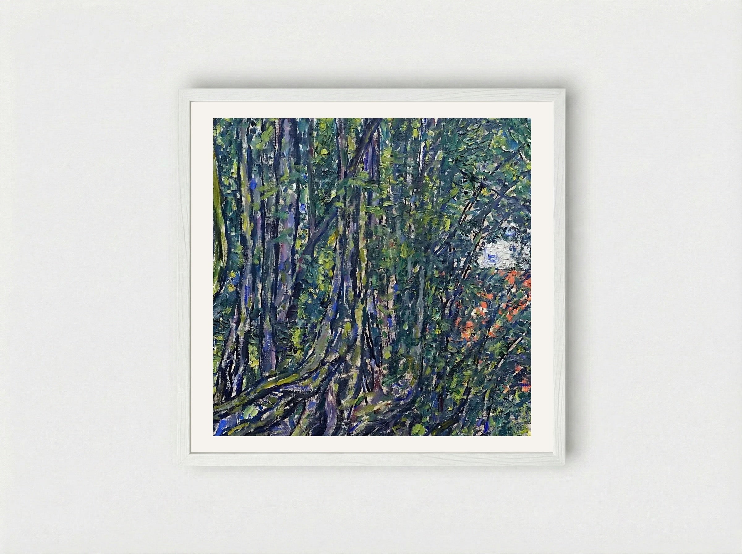 Avenue at Schloss Kammer - Gustav Klimt - Framed Print White