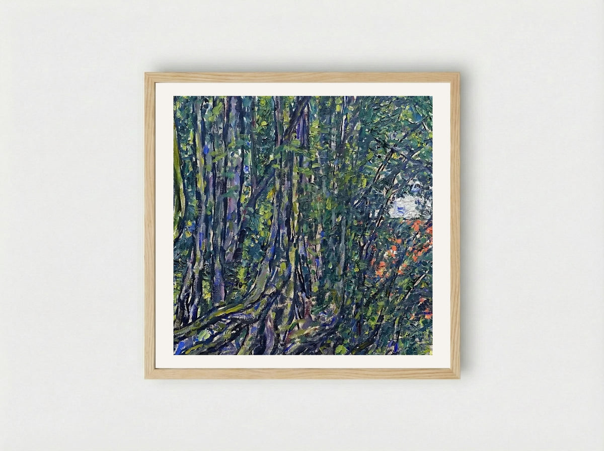 Avenue at Schloss Kammer - Gustav Klimt - Framed Print Wood