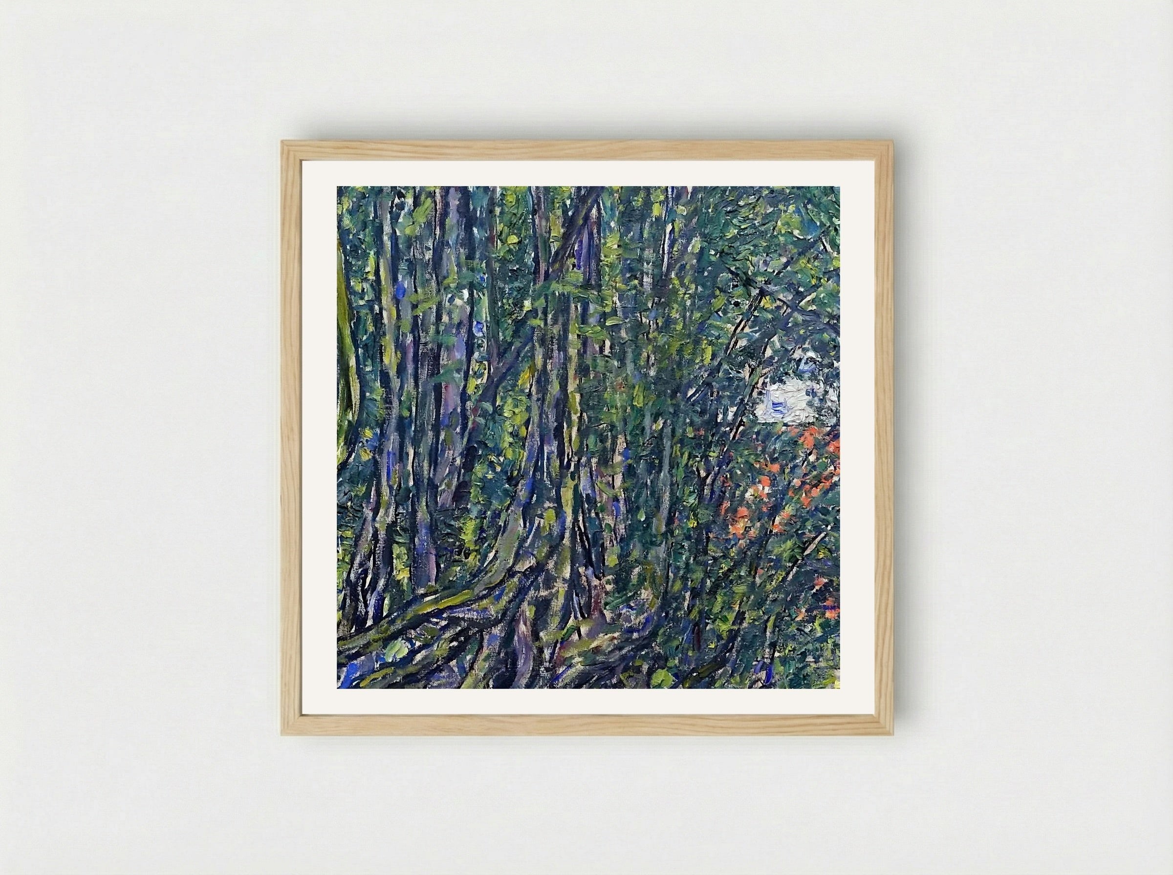 Avenue at Schloss Kammer - Gustav Klimt - Framed Print Wood