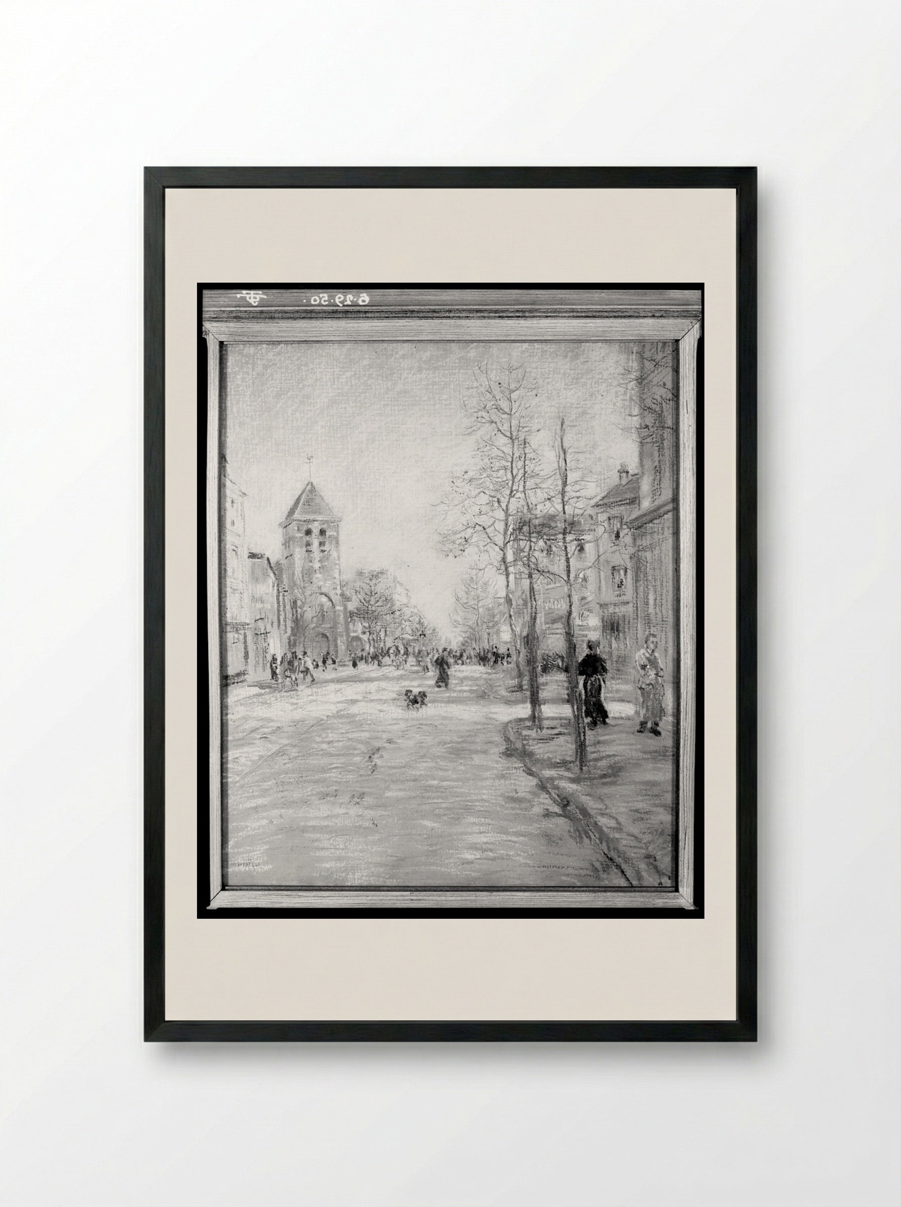Avenue d'Orléans - Jean-François Raffaëlli - Framed Print Black