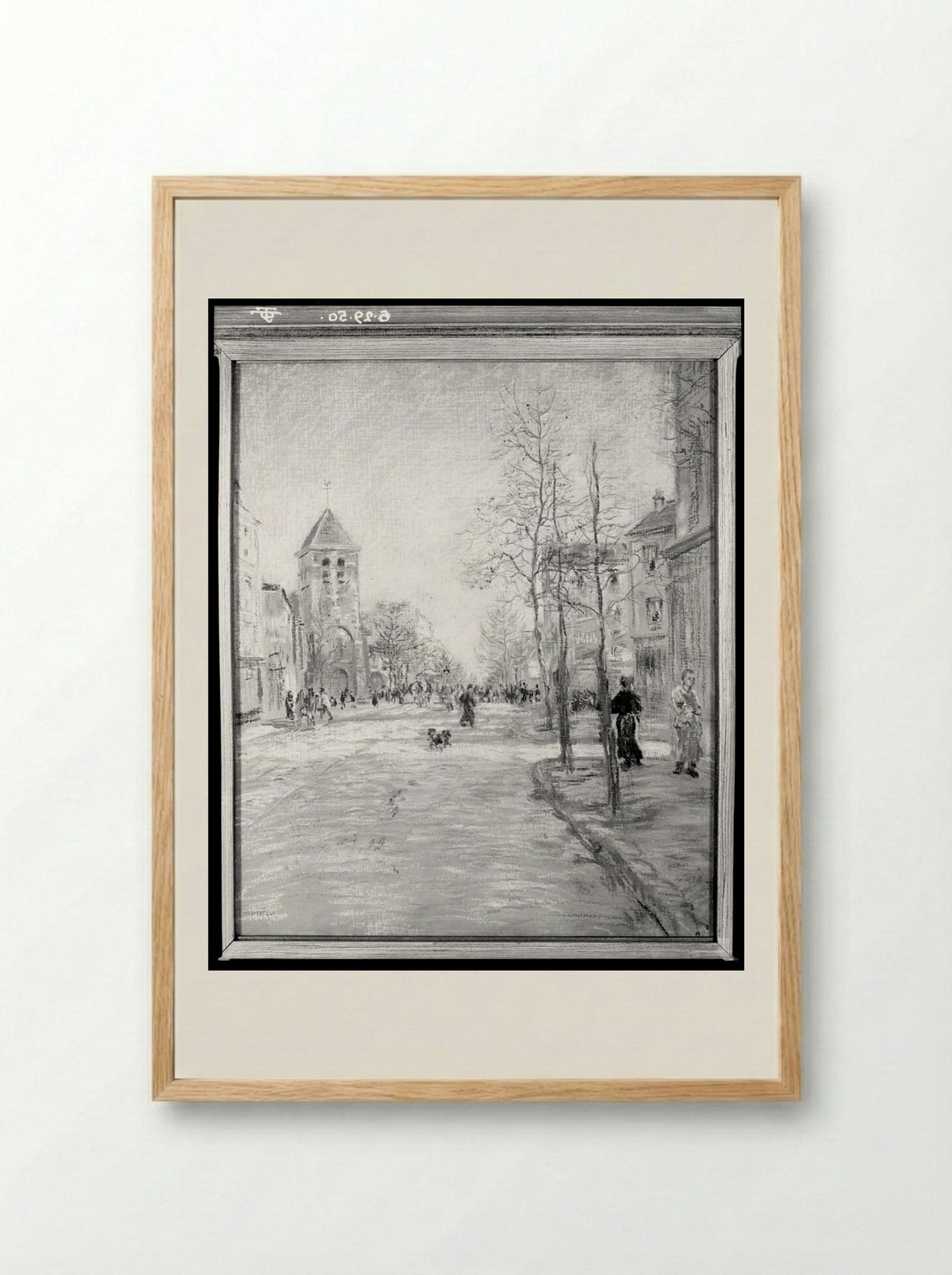 Avenue d'Orléans - Jean-François Raffaëlli - Framed Print Wood