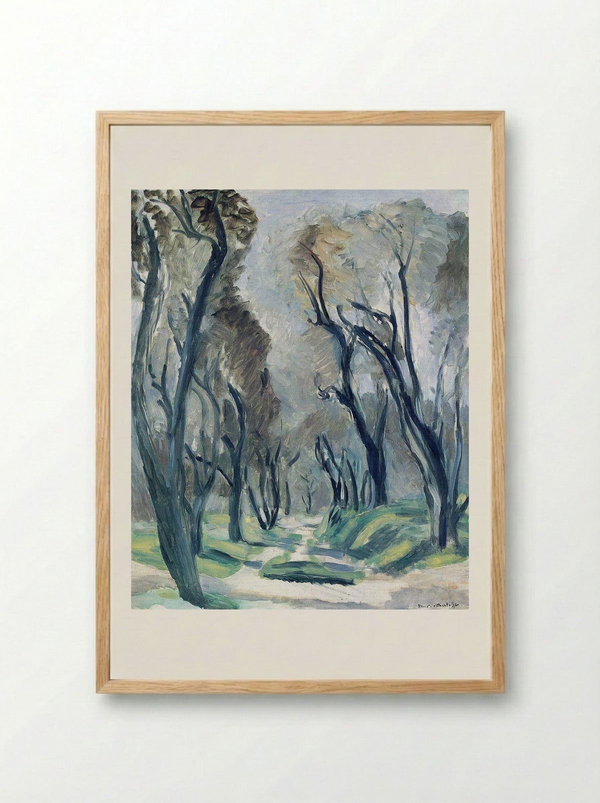 Avenue of Olive Trees - Henri Matisse - Framed Print Wood