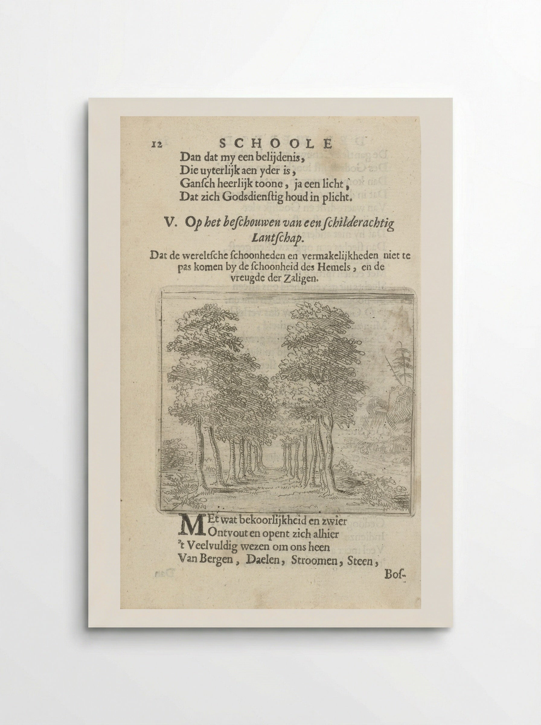 Avenue of Trees - Arnold Houbraken - Poster