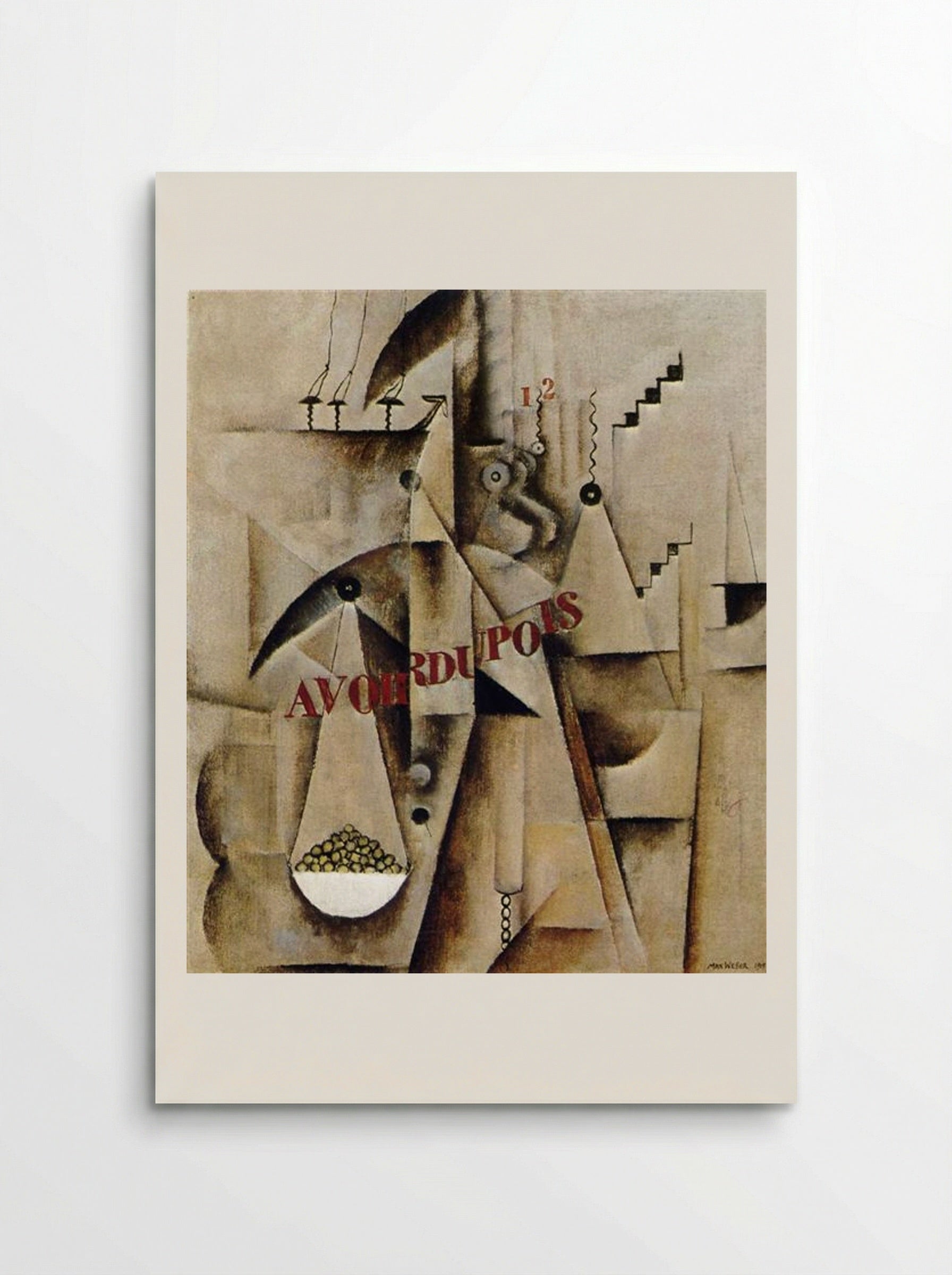 Avoirdupois - Max Weber - Poster