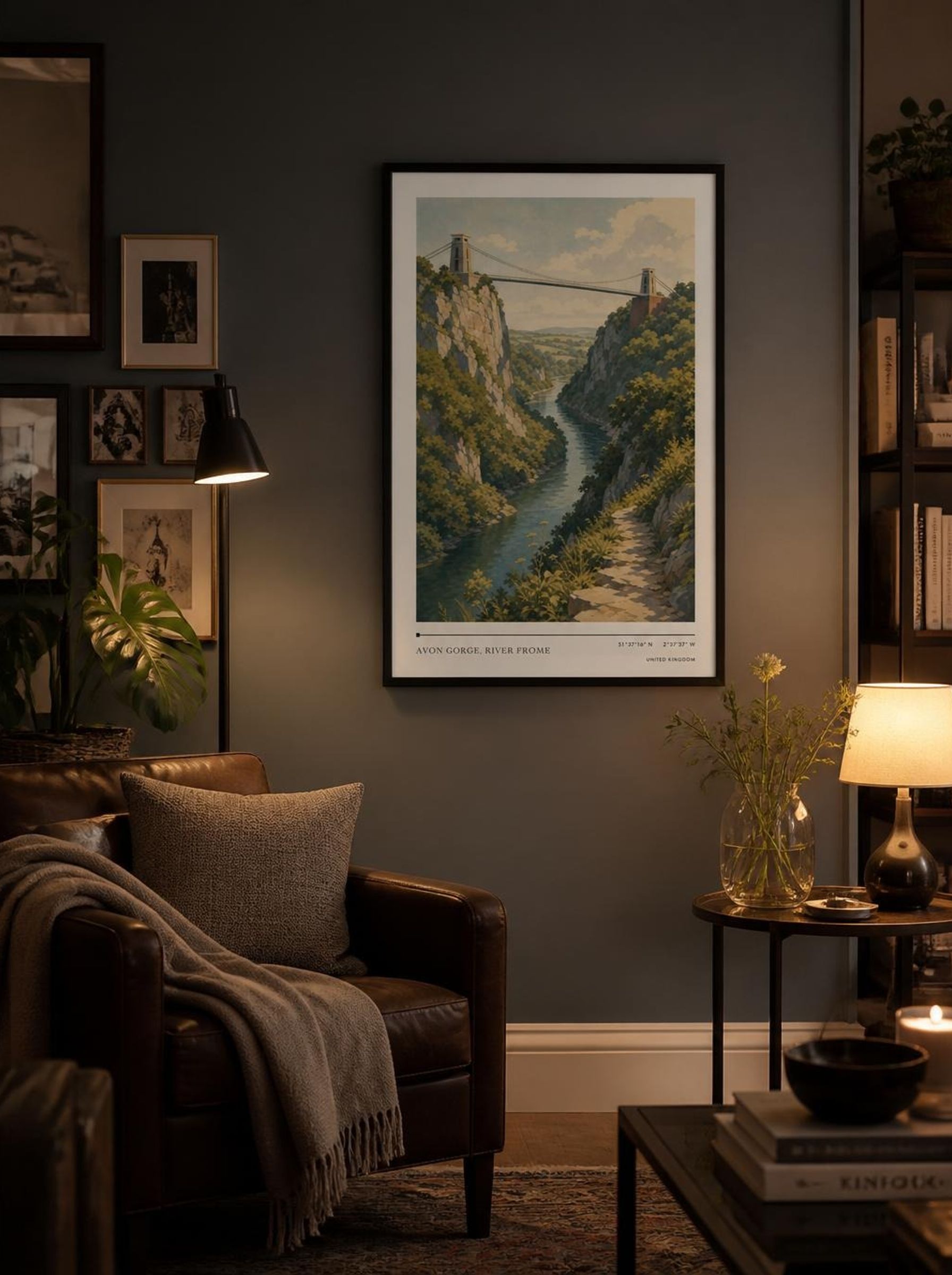Avon Gorge, River Frome United Kingdom Travel Poster - Lifestyle