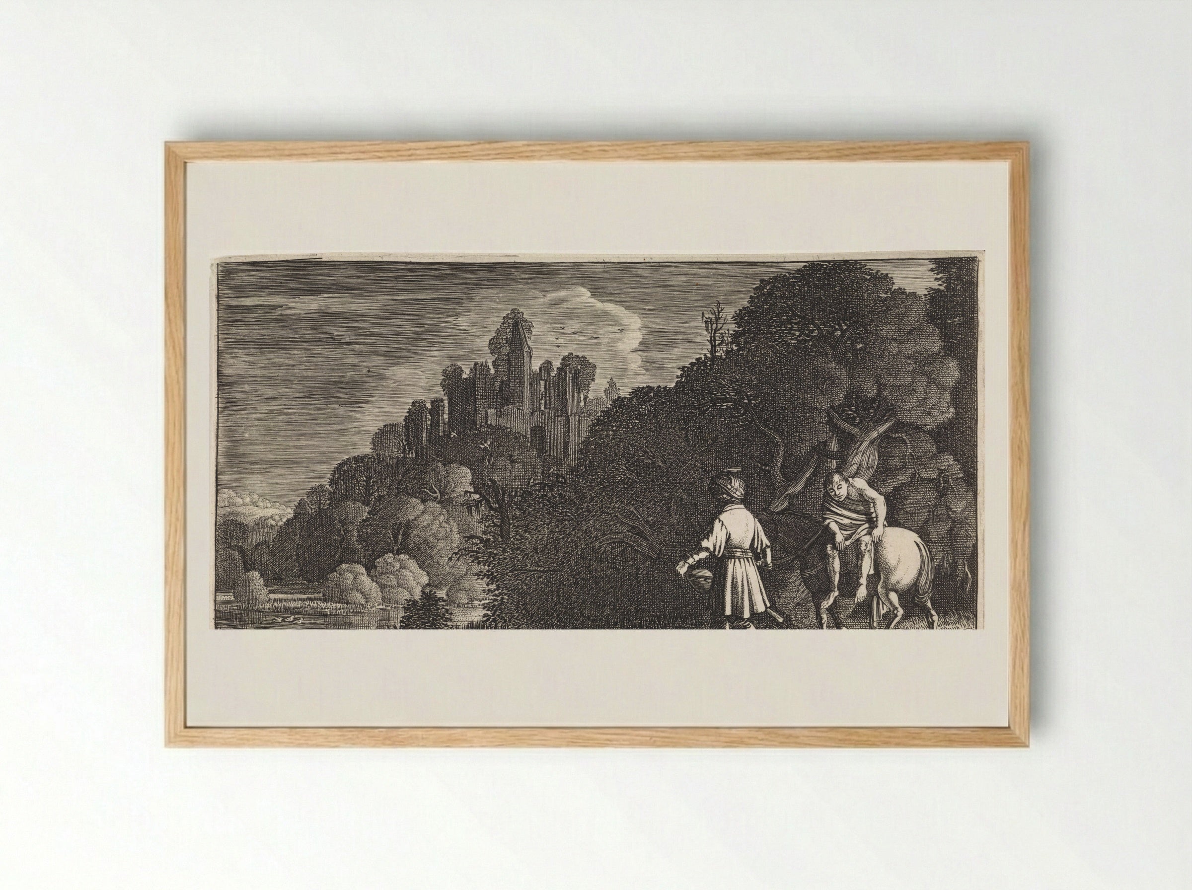 Avond (Evening) - Jan van de Velde (II) - Framed Print Wood