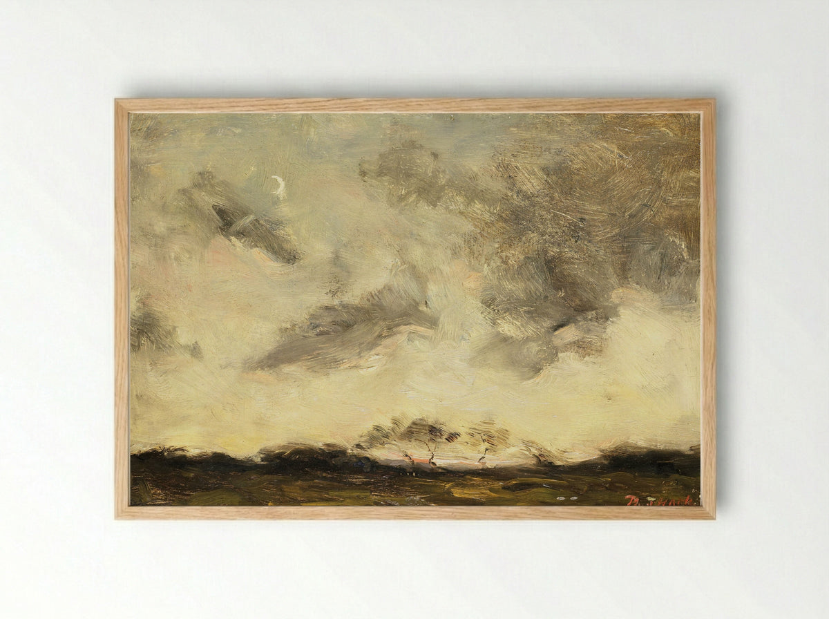 Avondzon (Evening Sun) - Rudolf Jurriaan Stephanus Haak - Framed Print Wood