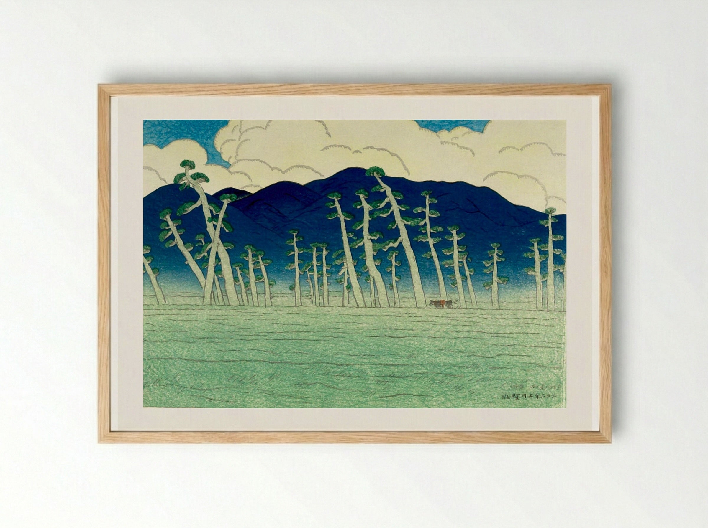 Awazu, from the series Eight Views of Lake Biwa - Itō Shinsui - Framed Print Wood