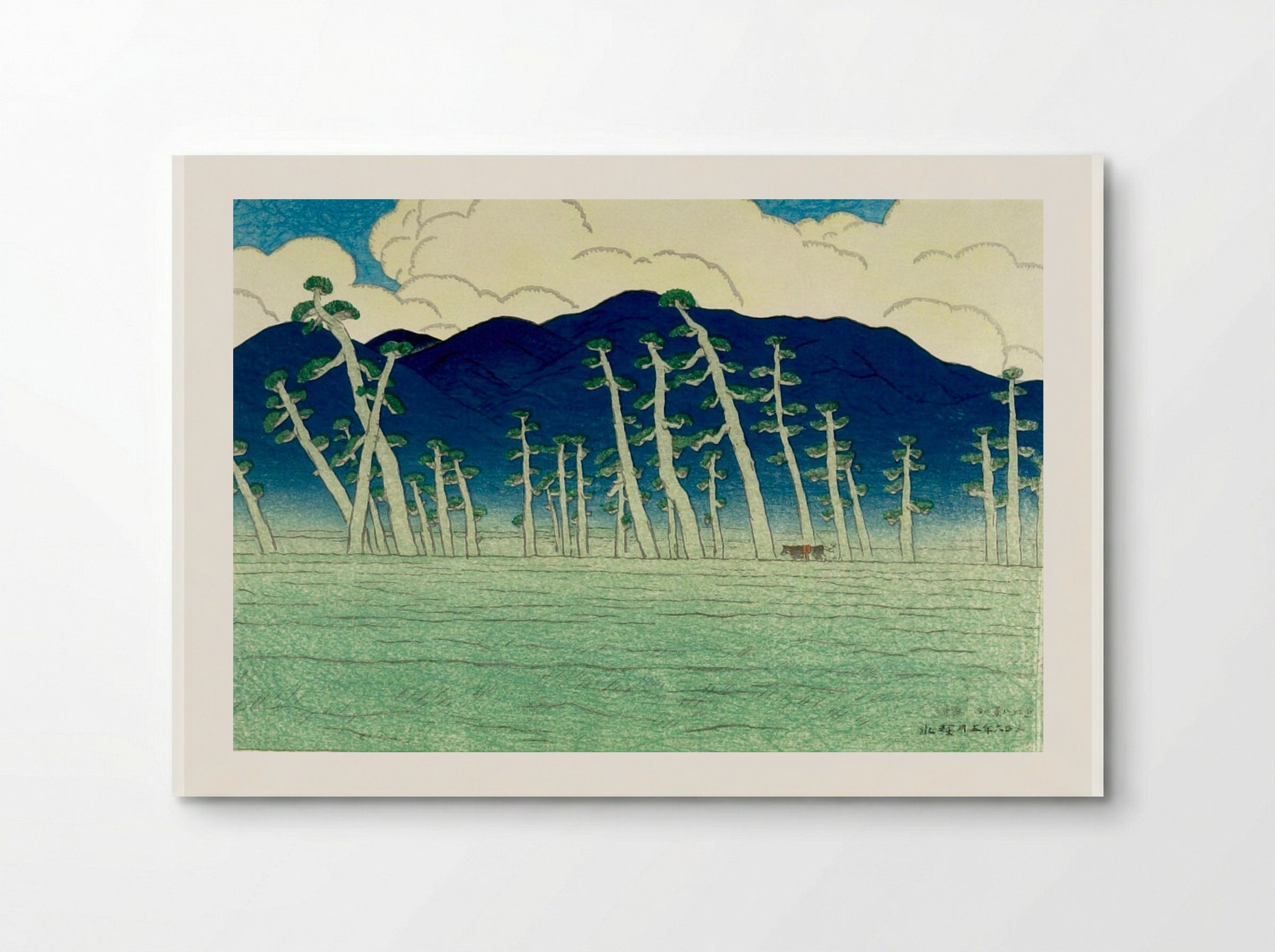 Awazu, from the series Eight Views of Lake Biwa - Itō Shinsui - Poster