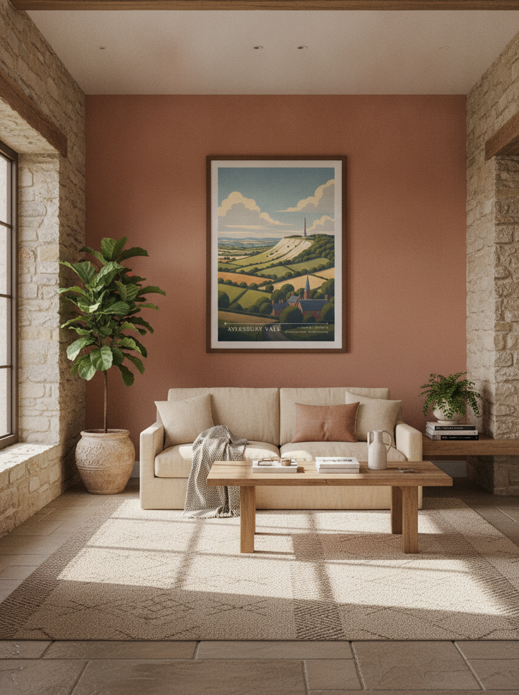 Aylesbury Vale Buckinghamshire United Kingdom Travel Poster - Lifestyle