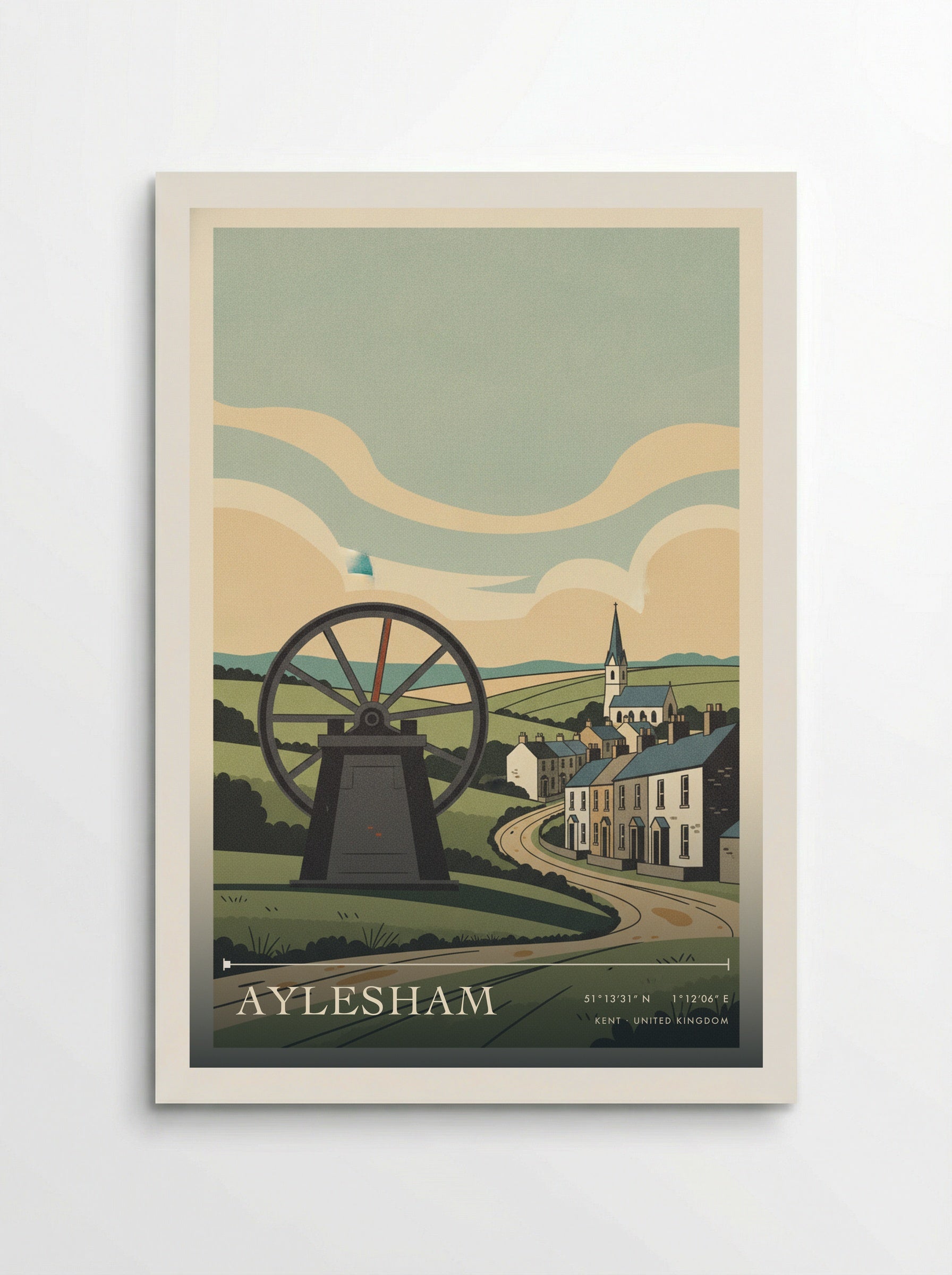 Aylesham Kent United Kingdom Travel Poster - Poster