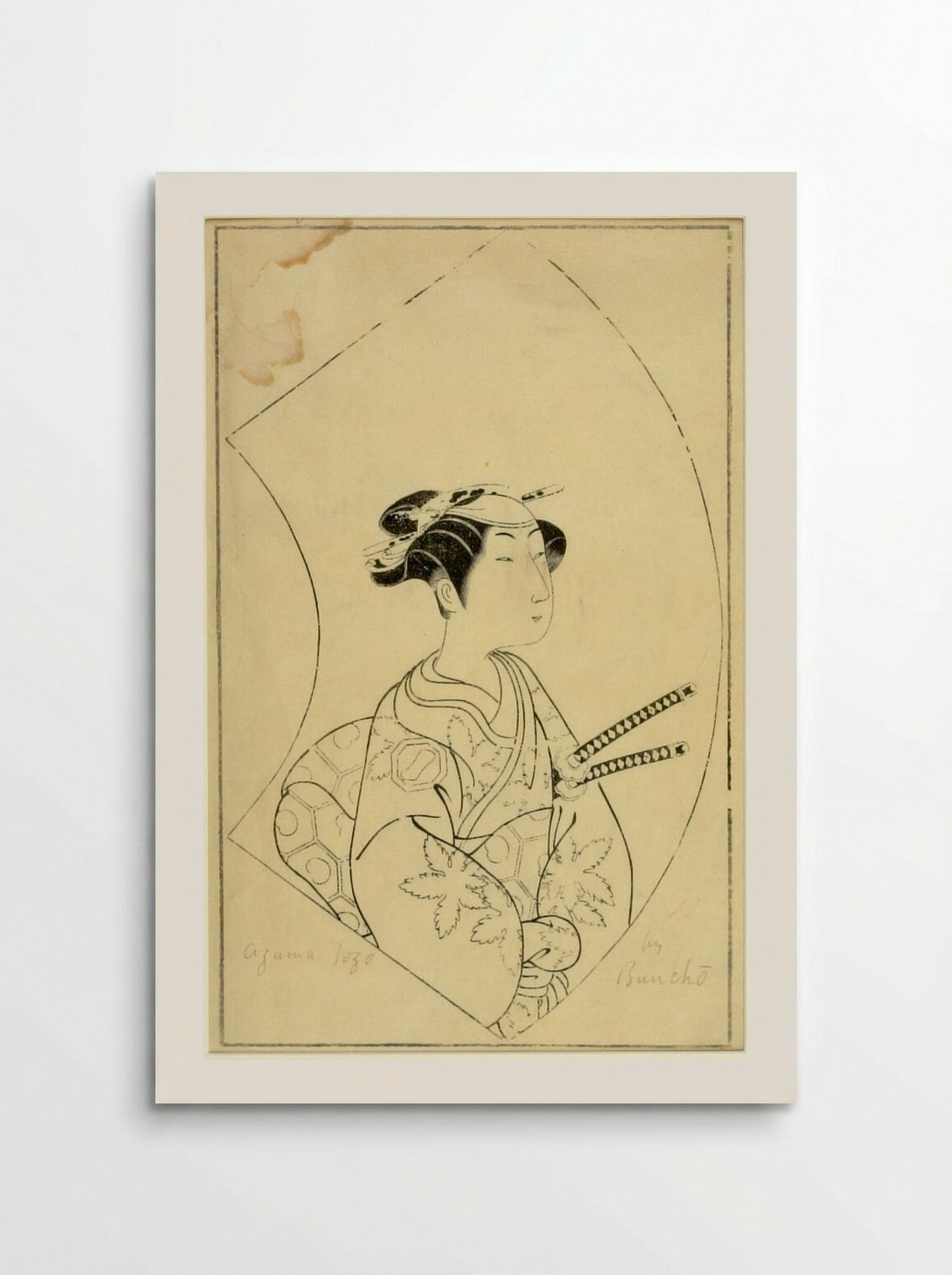 Azuma Tozō (Actor Portrait) - Ippitsusai Bunchō - Poster