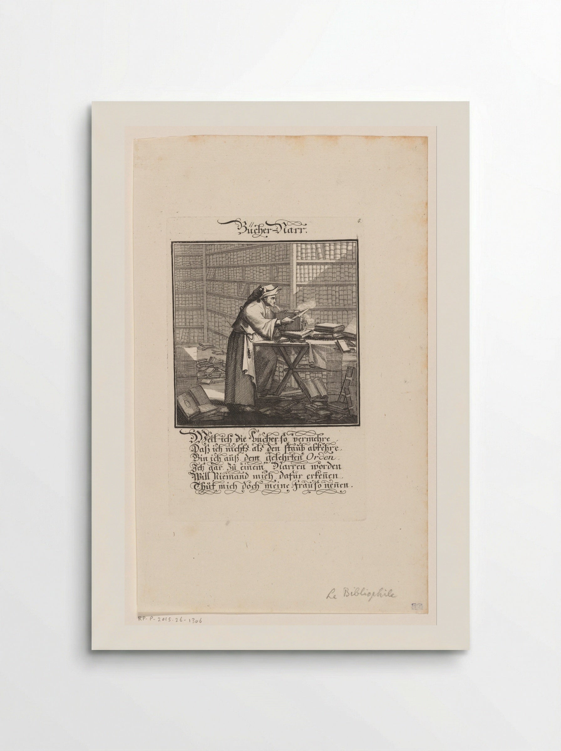 Bücher-Narr (The Book Fool) - Christoph Weigel - Poster