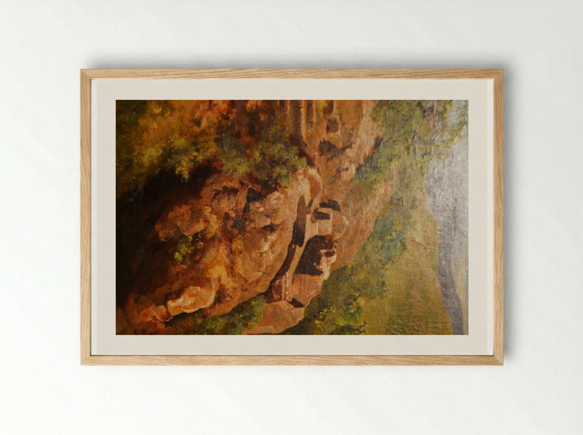 Baño de Nezahualcoyotl - José María Velasco - Framed Print Wood