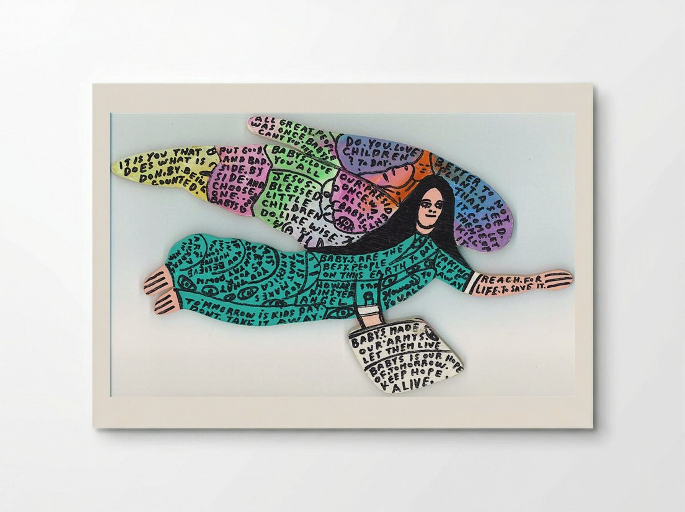 Baby's Angel - Howard Finster - Poster