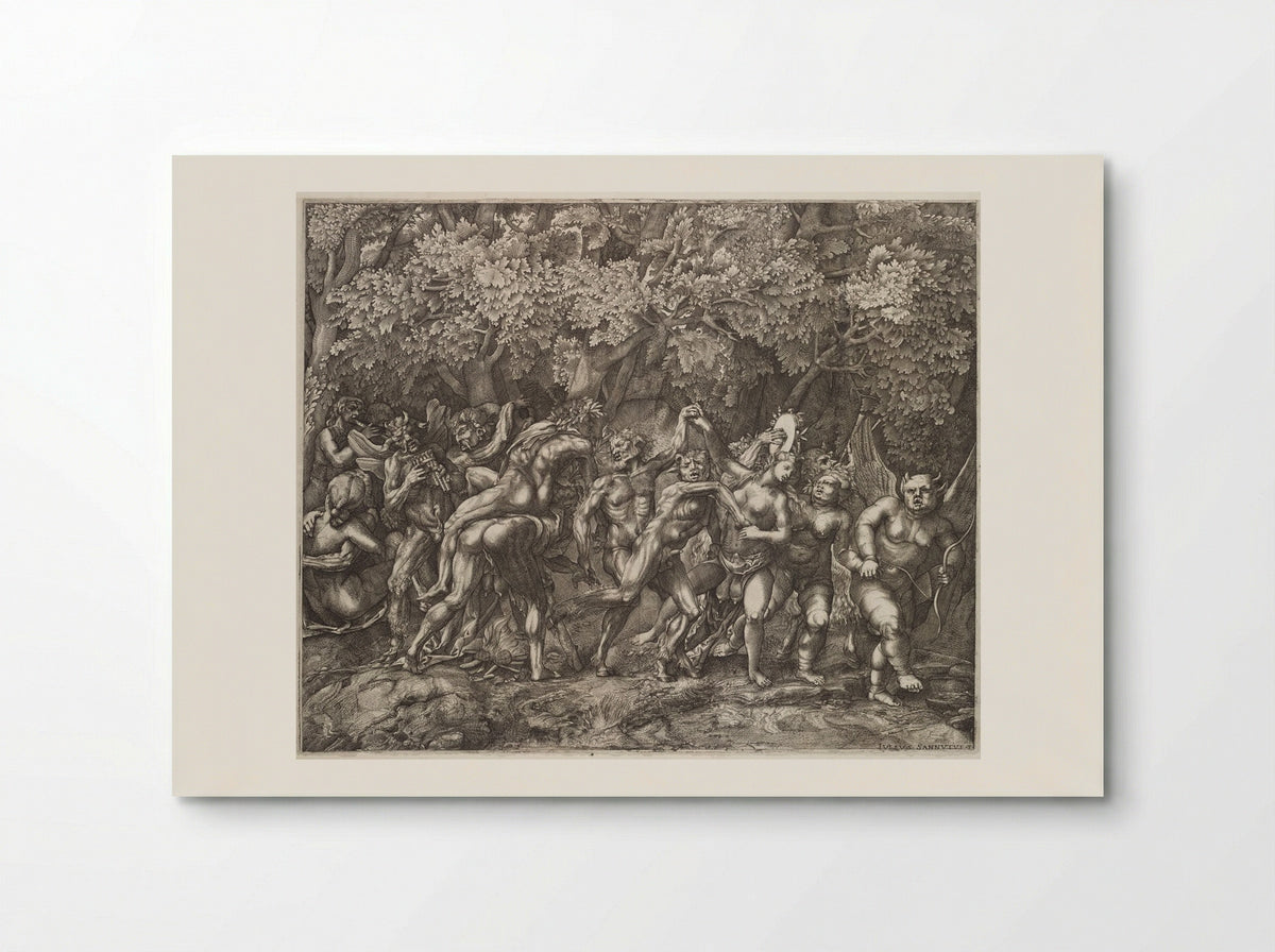 Bacchanal in a Forest - Giulio Sanuto - Poster