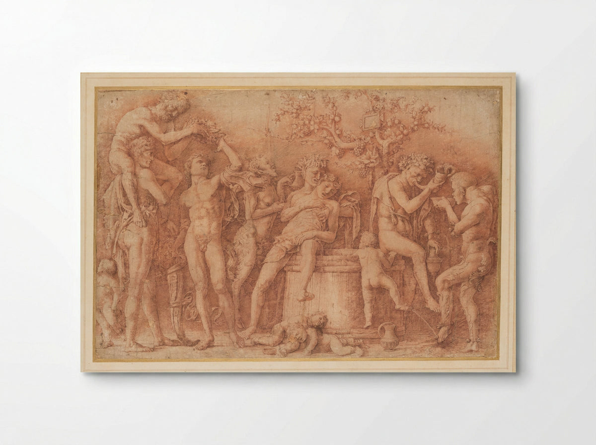 Bacchanal with Wine Press - Andrea Mantegna - Poster
