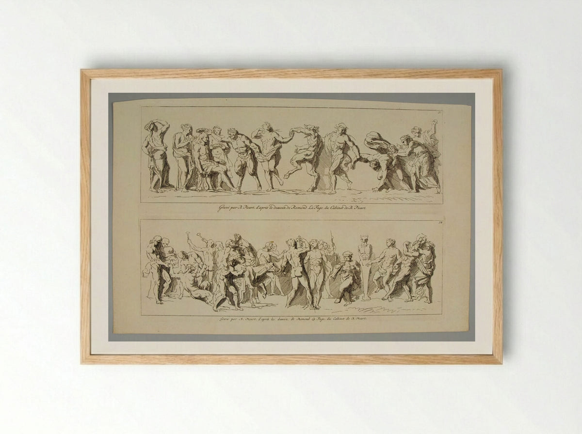 Bacchanal - Bernard Picart - Framed Print Wood