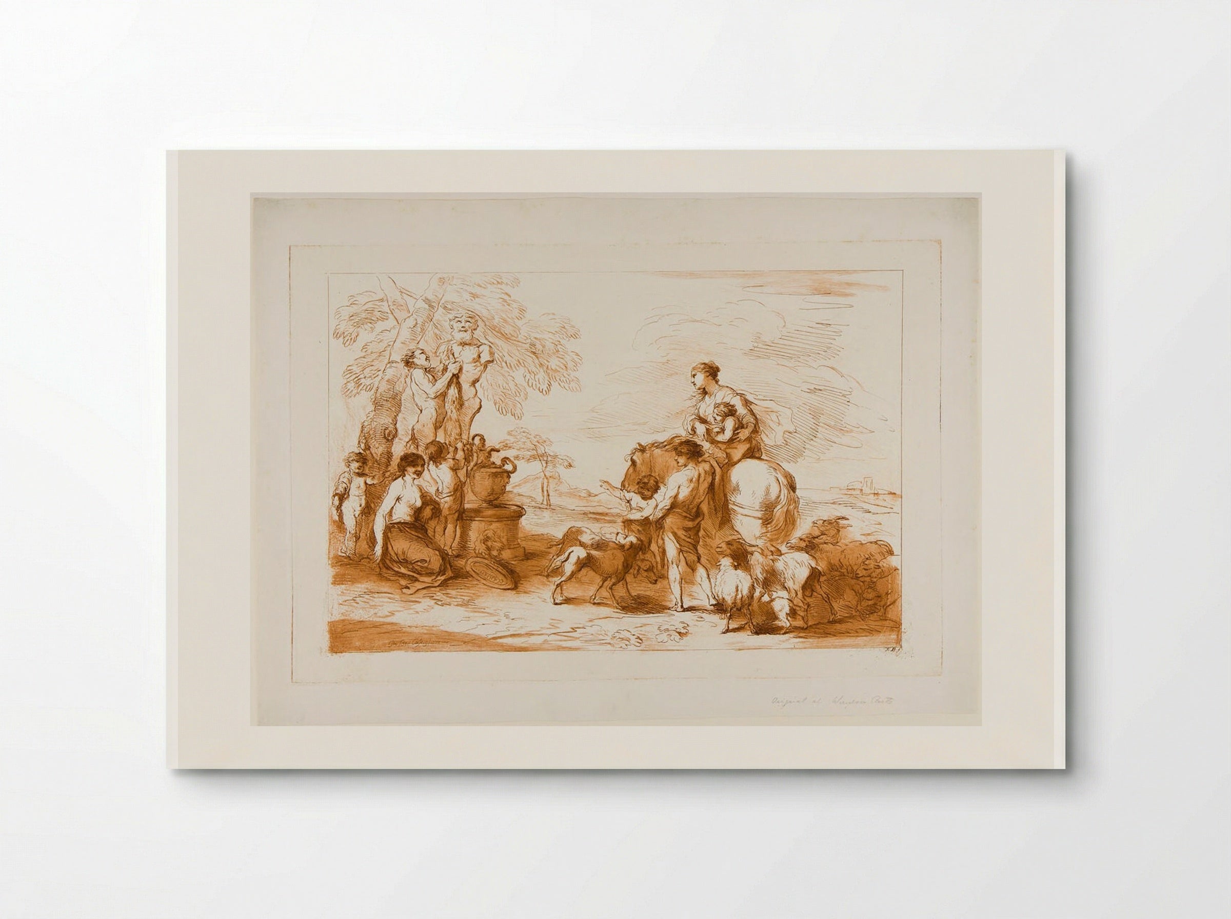 Bacchanale with a Herm - Francesco Bartolozzi - Poster