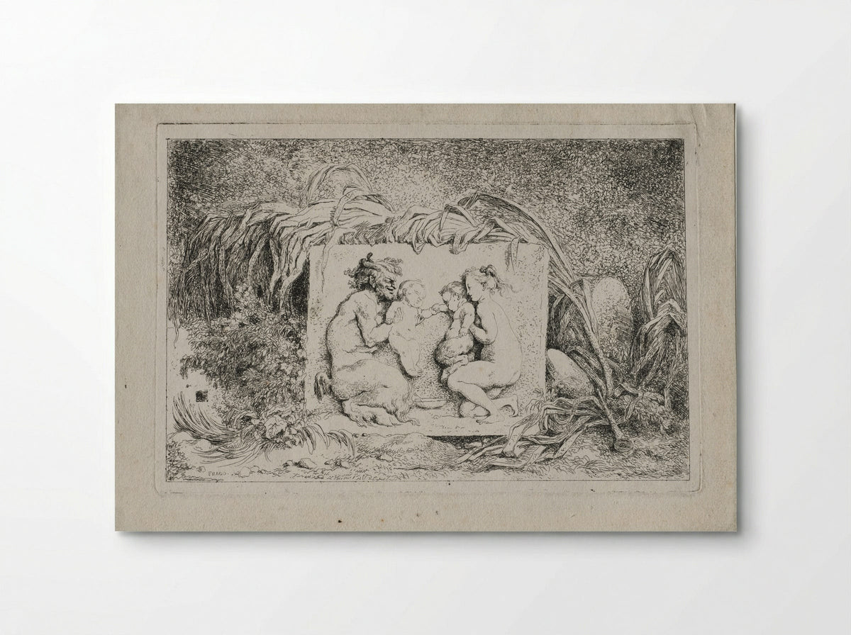 Bacchanales: The Satyr's Family - Jean-Honoré Fragonard - Poster