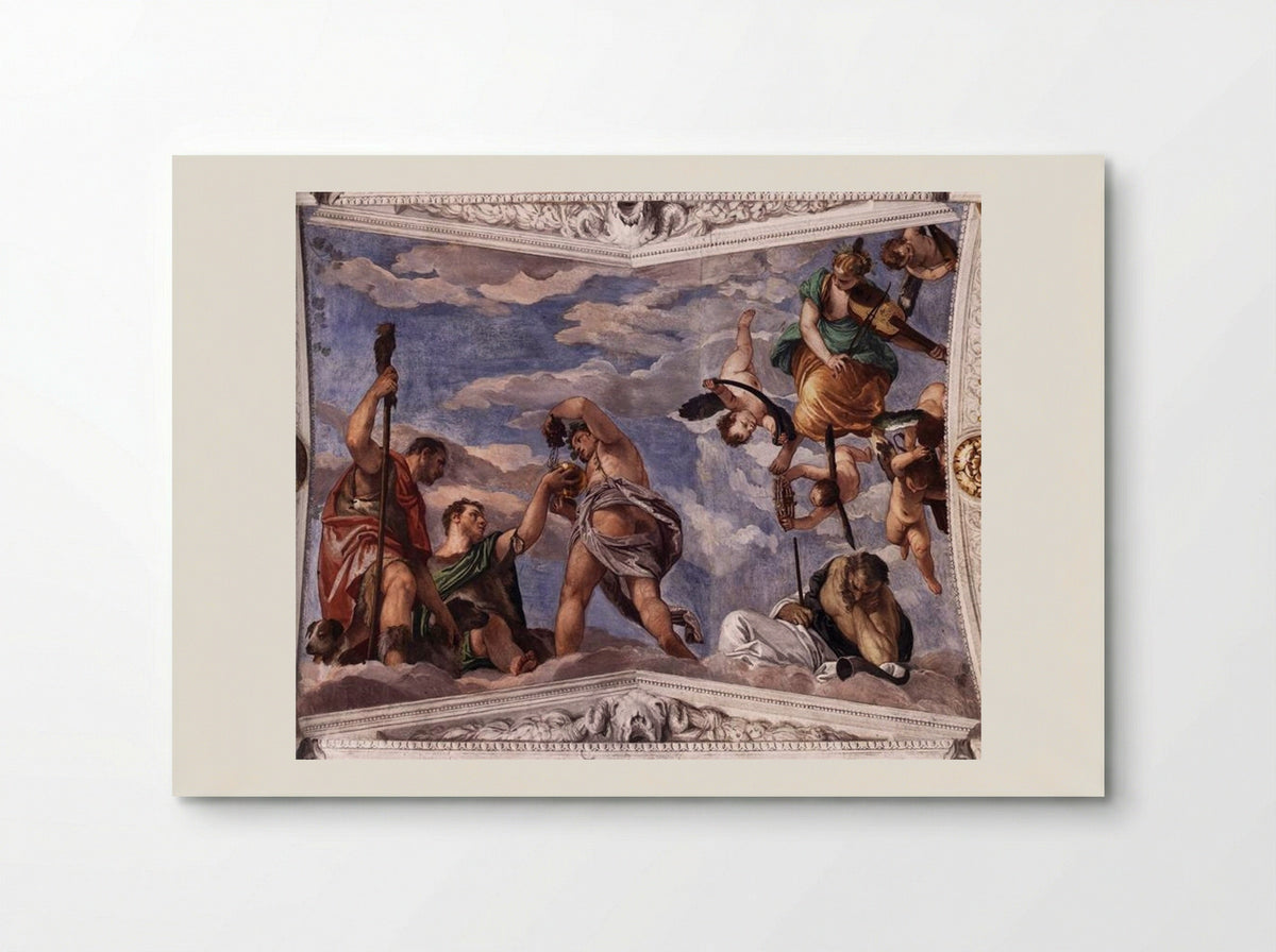 Bacchus, Vertumnus and Saturn - Paolo Veronese - Poster