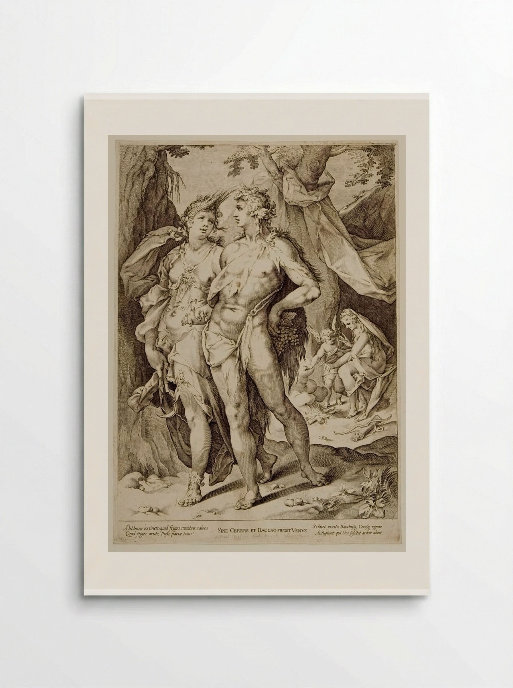 Bacchus and Ceres Leaving Venus and Cupid - Jan Harmensz. Muller - Poster