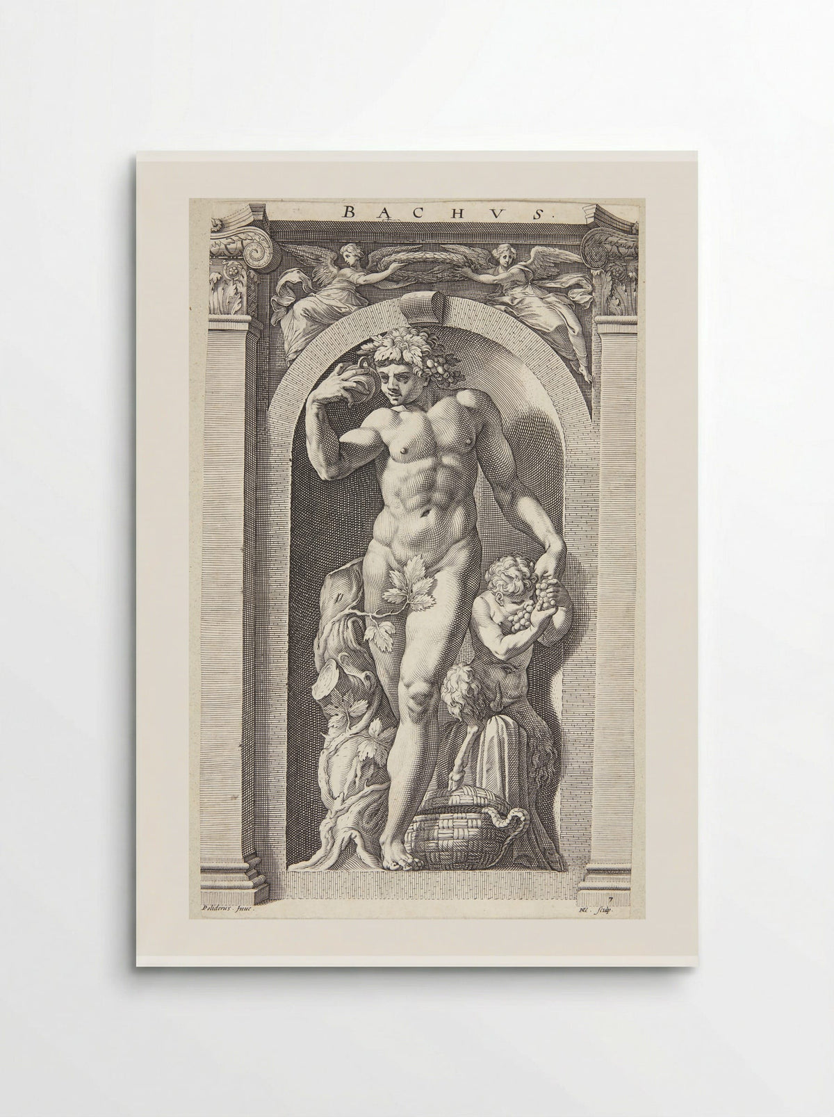 Bacchus - Hendrick Goltzius - Poster