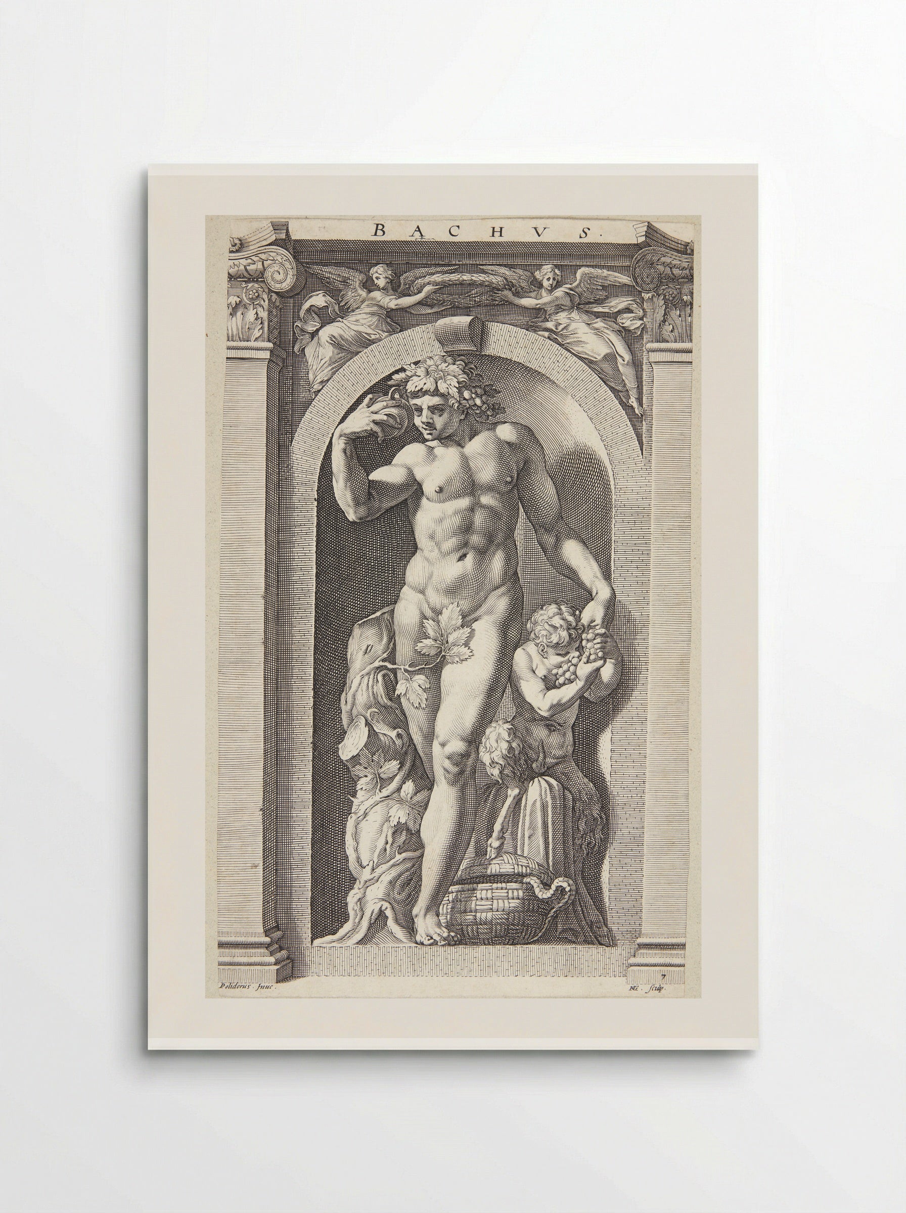 Bacchus - Hendrick Goltzius - Poster