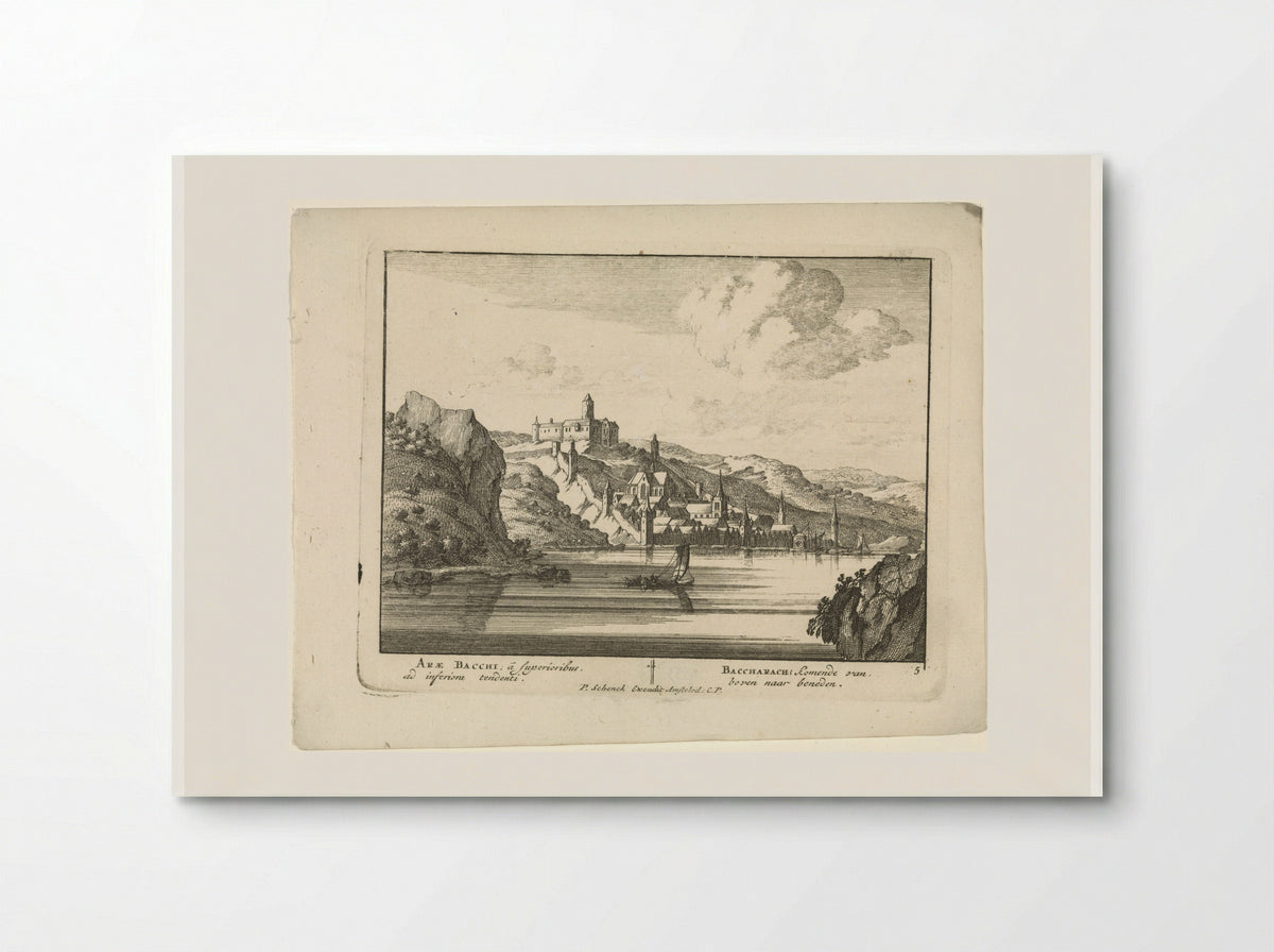 Bacharach aan de Rijn met kasteel Stahleck - Jan van Call (I) - Poster