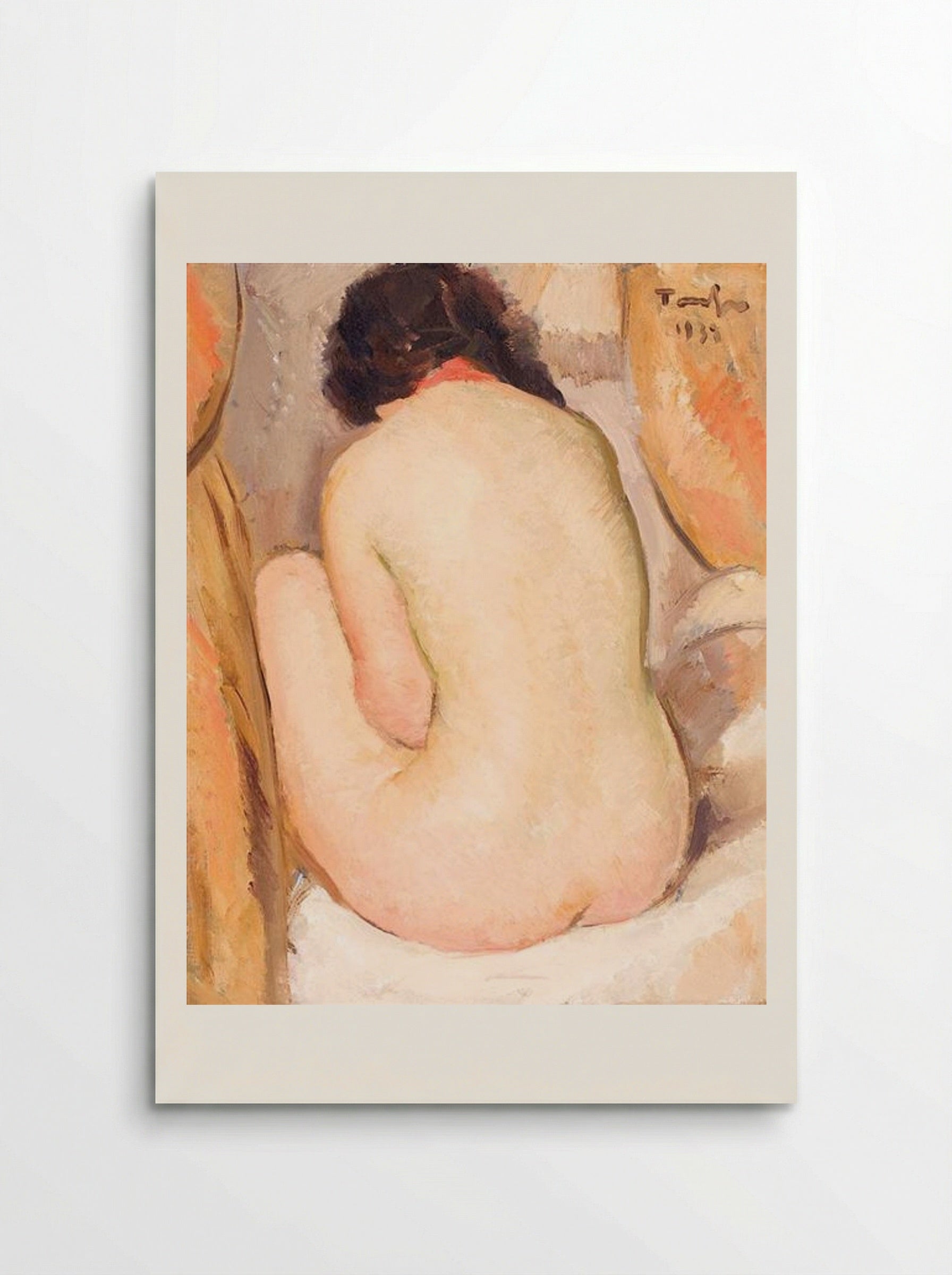 Back Nude (Abibe) - Nicolae Tonitza - Poster