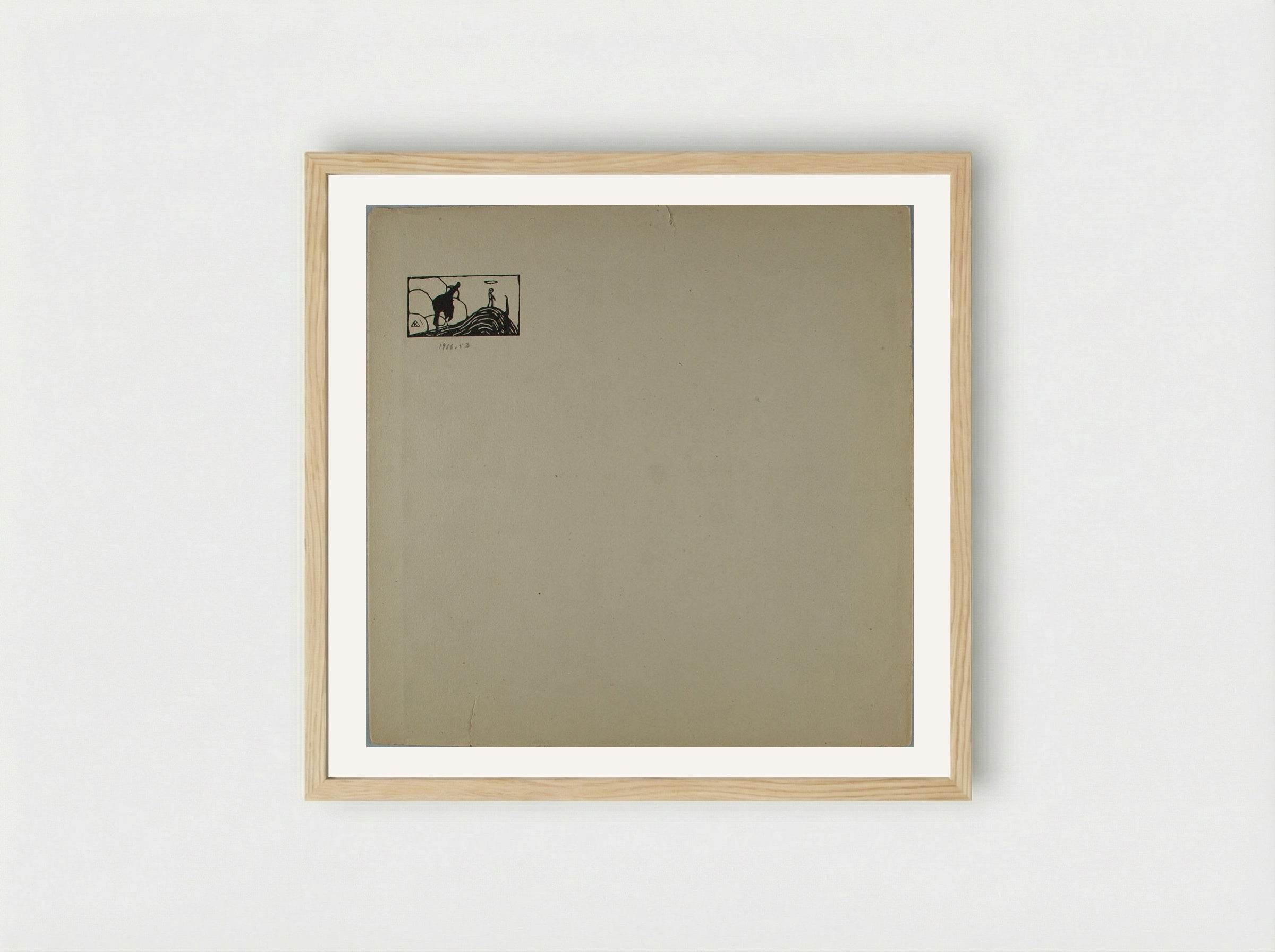Back cover of the portfolio Xylographies - Wassily Kandinsky - Framed Print Wood