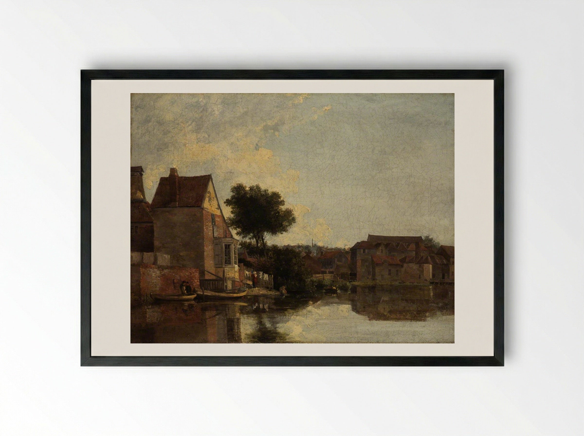 Back of the Mills - John Crome - Framed Print Black