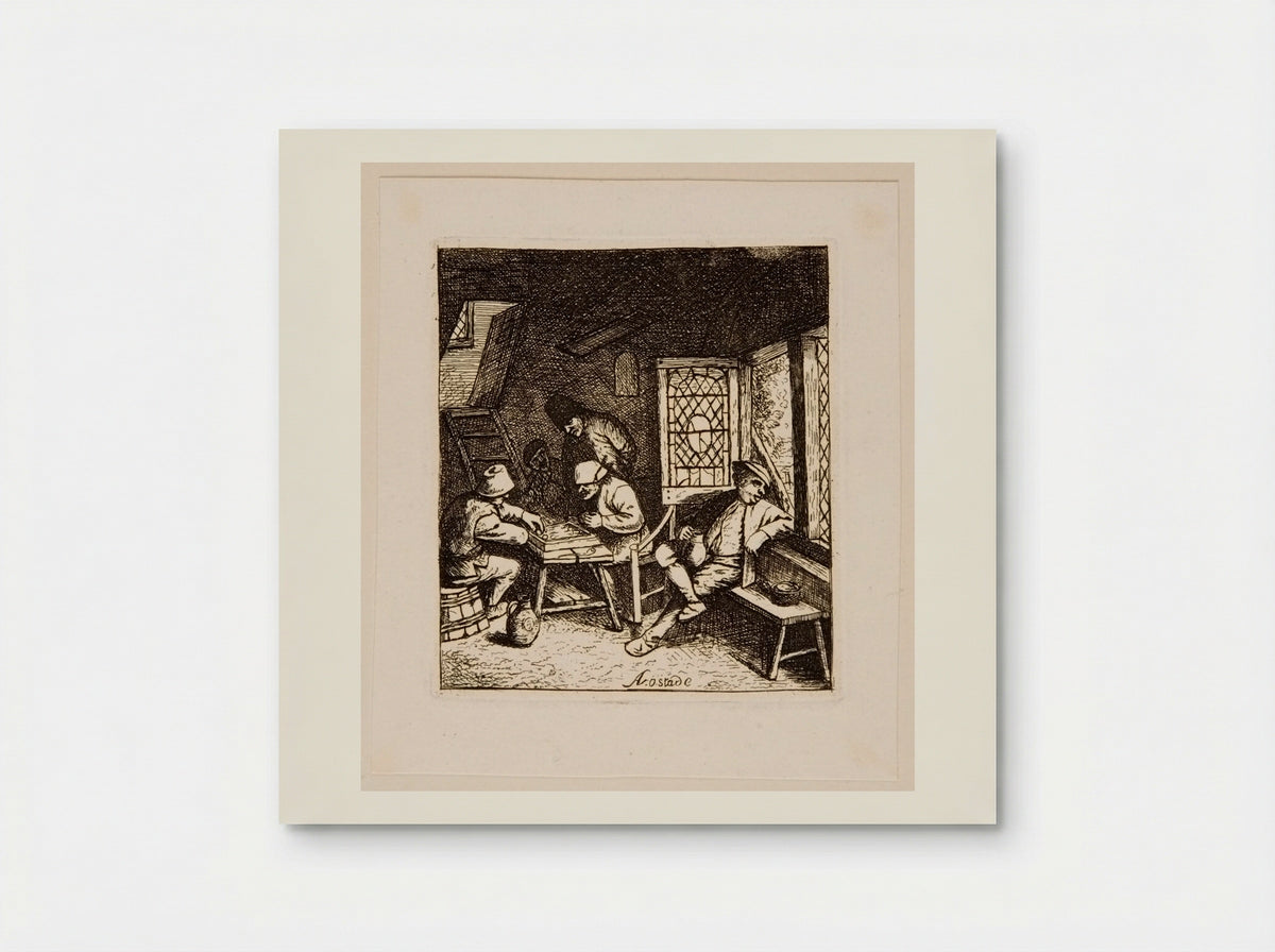 Backgammon Players - David Deuchar - Poster