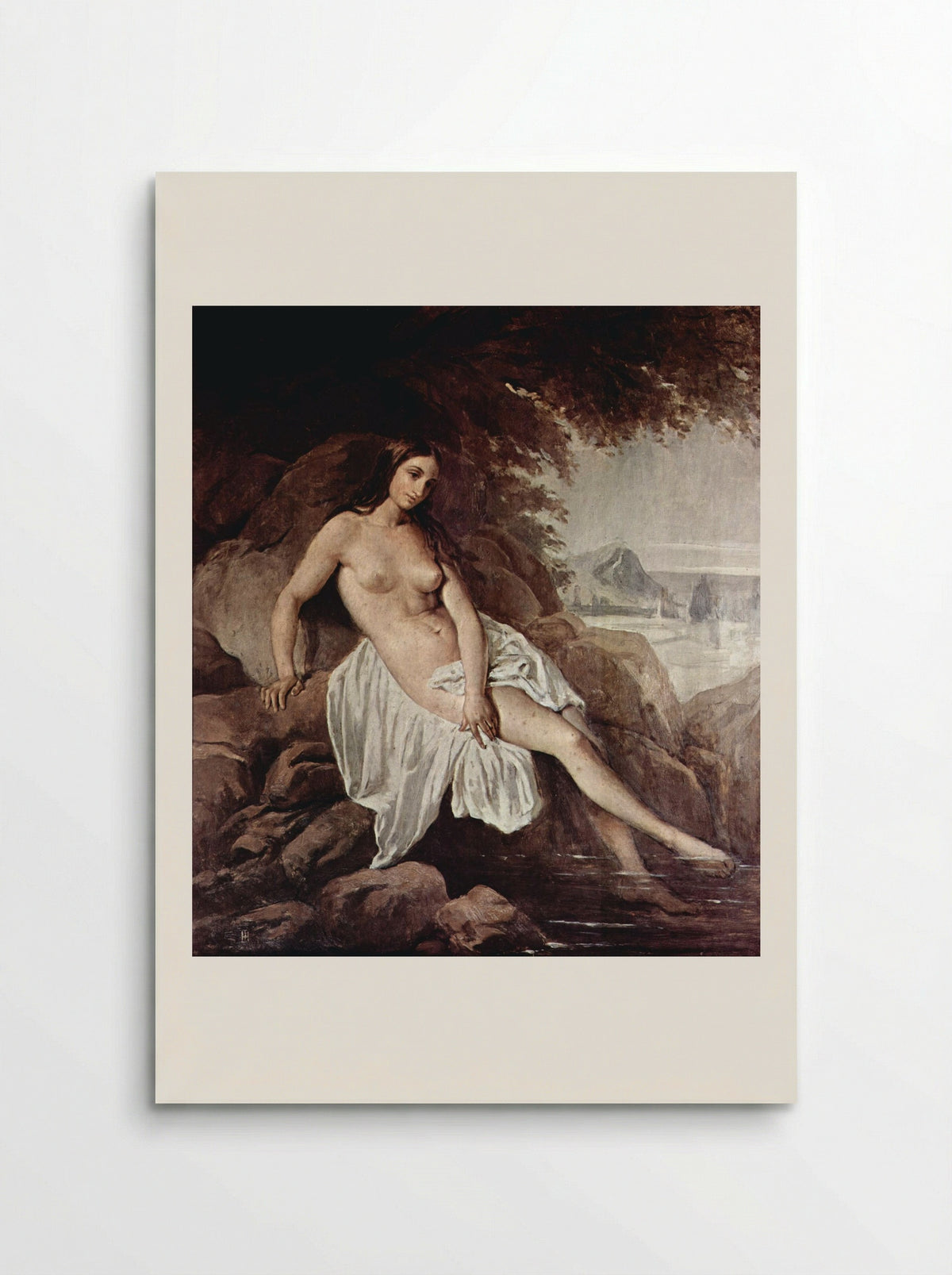 Badende (The Bather) - Francesco Hayez - Poster