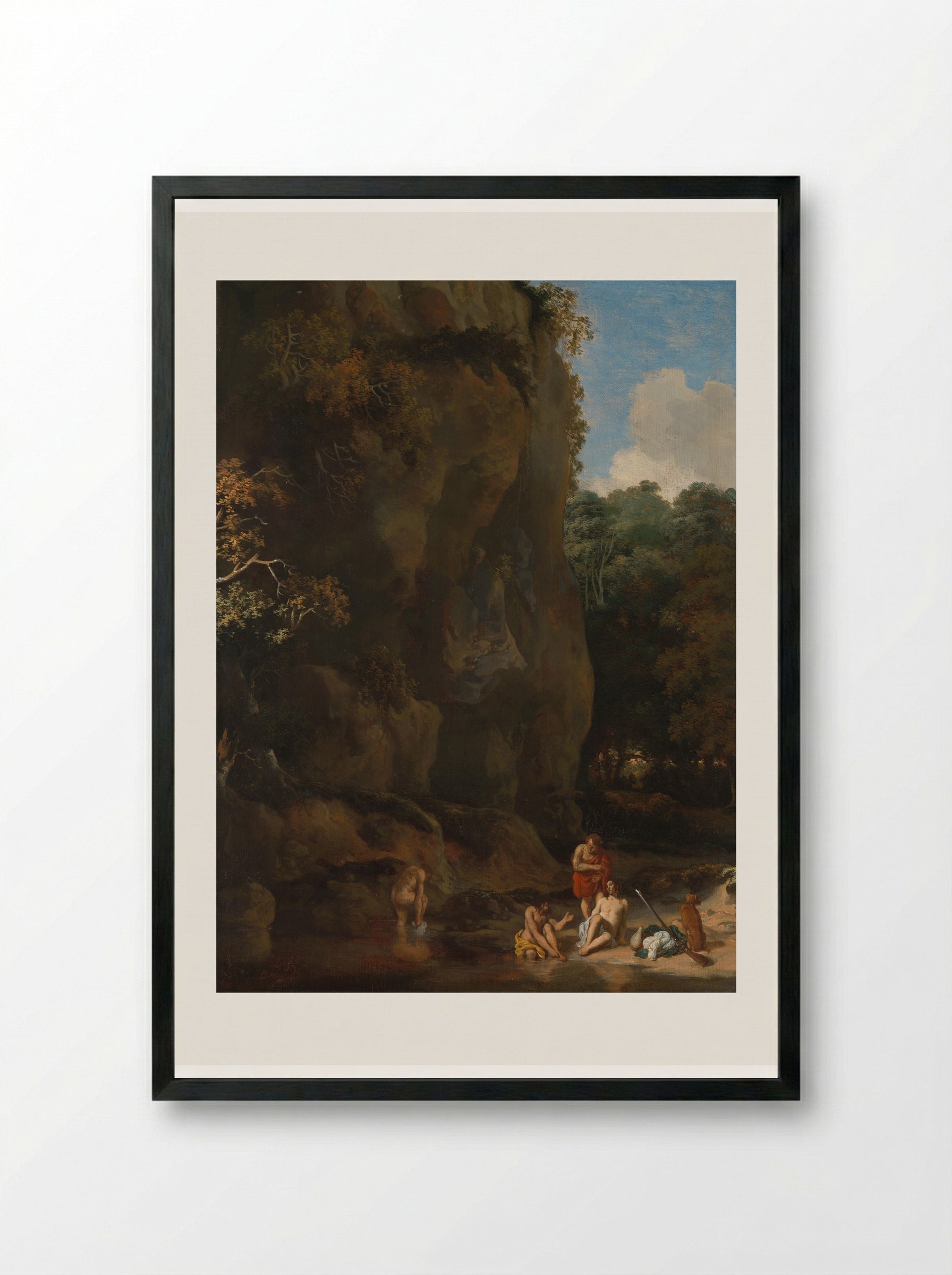 Badende mannen - Gerbrand van den Eeckhout - Framed Print Black