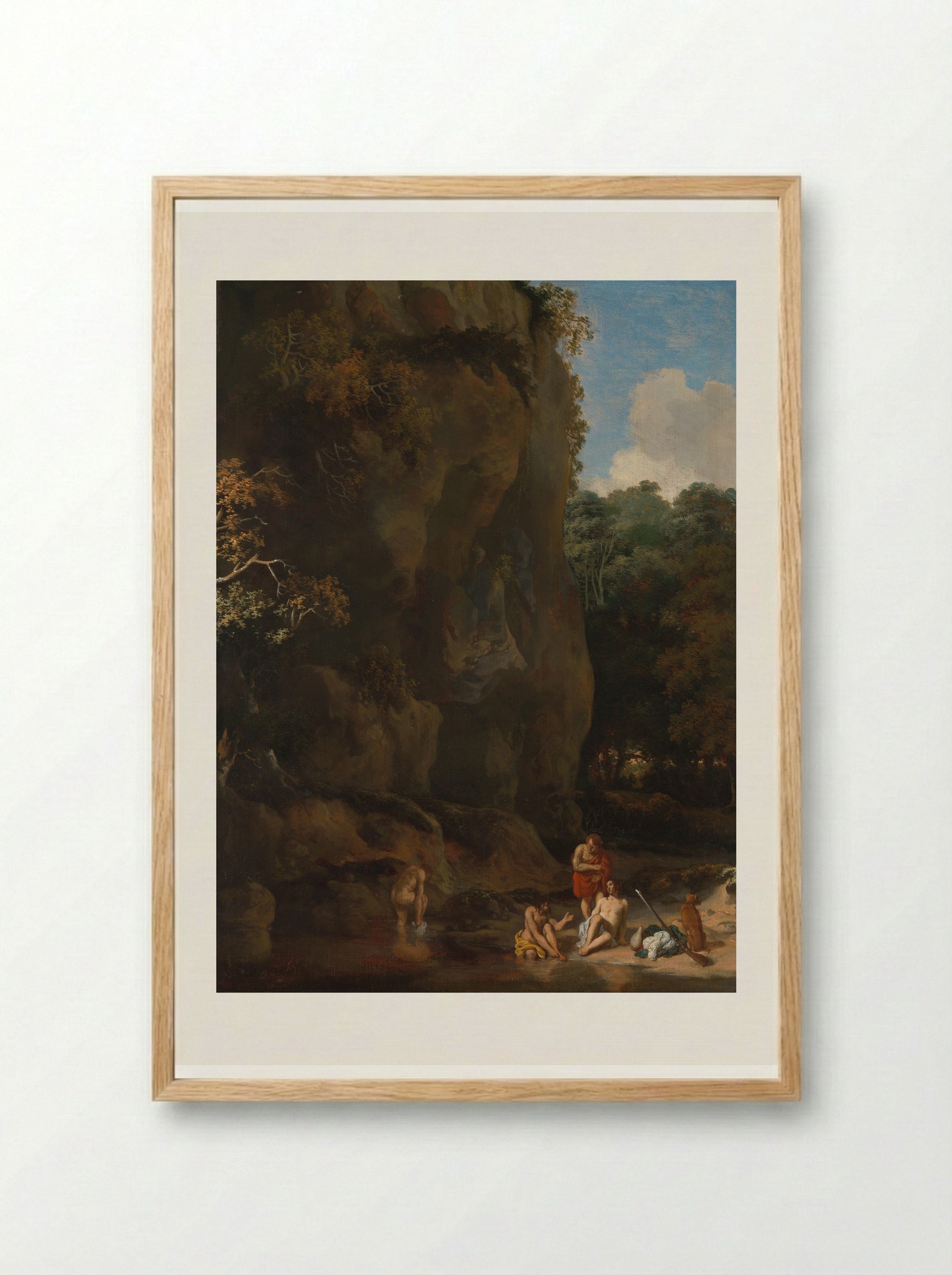Badende mannen - Gerbrand van den Eeckhout - Framed Print Wood